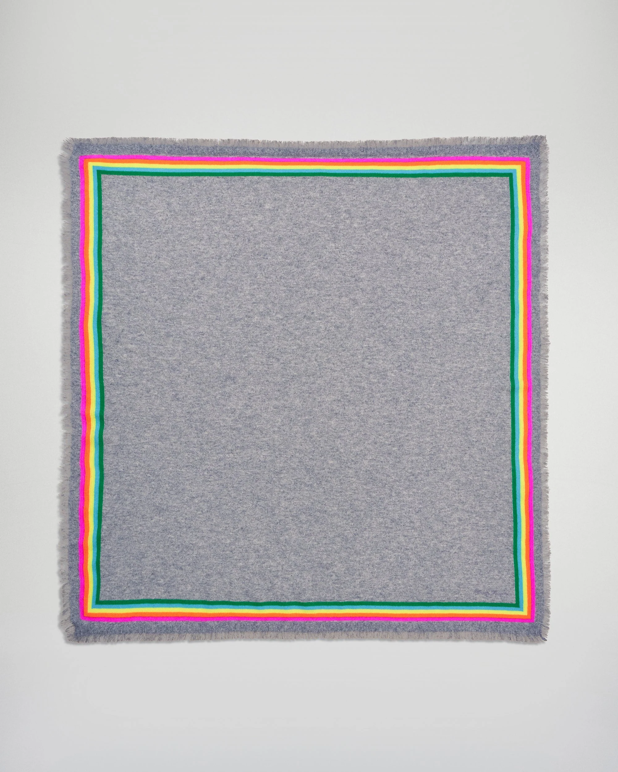 Multicolored Stripes Scarf (H25 / ACCESSOIRES / Dark Heather Gray) - Image 4