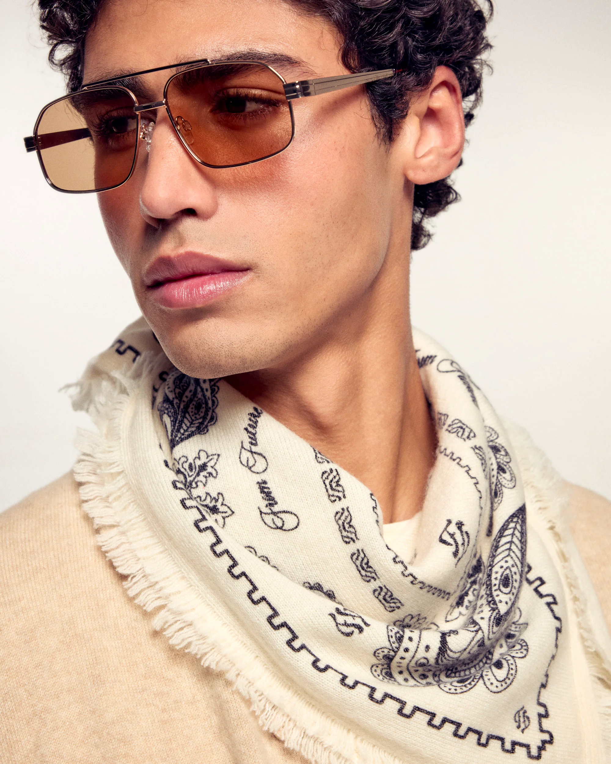 Bandana Scarf (S26 / ACCESSOIRES / Ecru) - Image 2