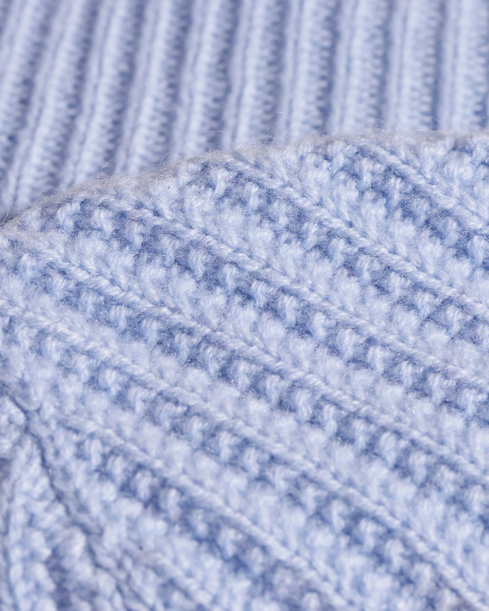 Ribbed Cuff Beanie (H25 / ACCESSOIRES / Smooth Blue) - Image 3