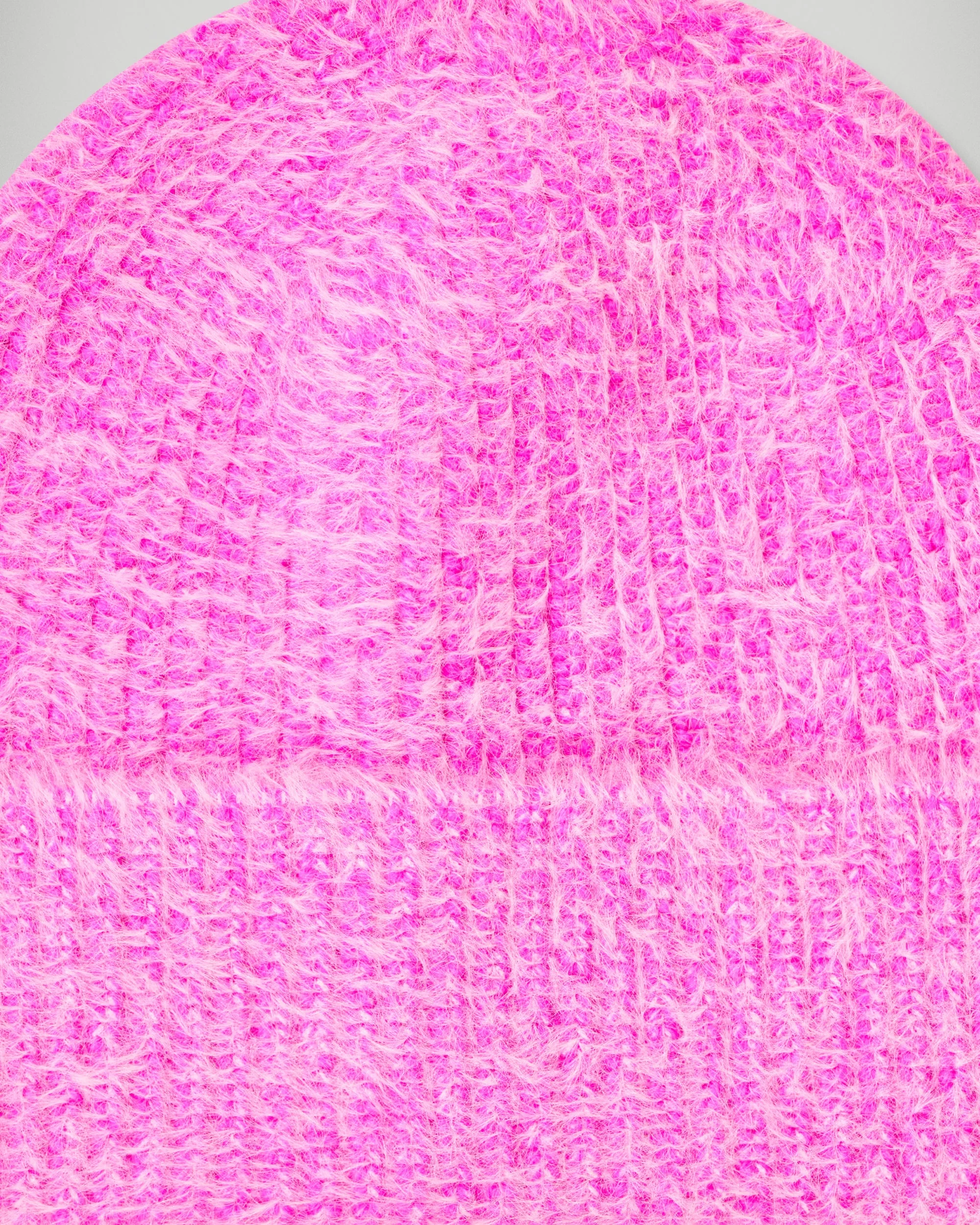 Fluffy Rib Knit Cuff Beanie (H25 / ACCESSOIRES / Snowy Pink) - Image 3