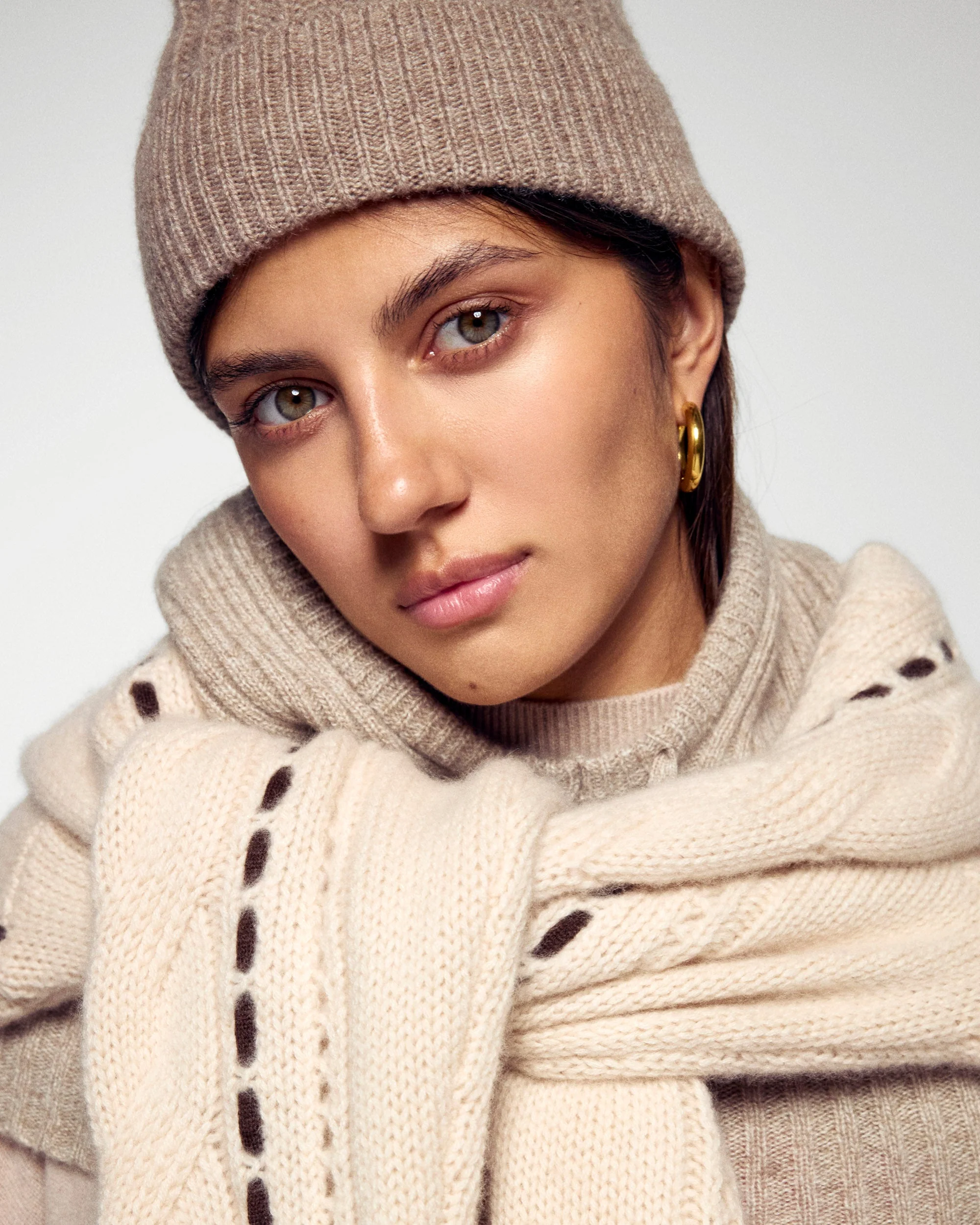 Ribbed Cuff Beanie (H25 / ACCESSOIRES / Taupe)