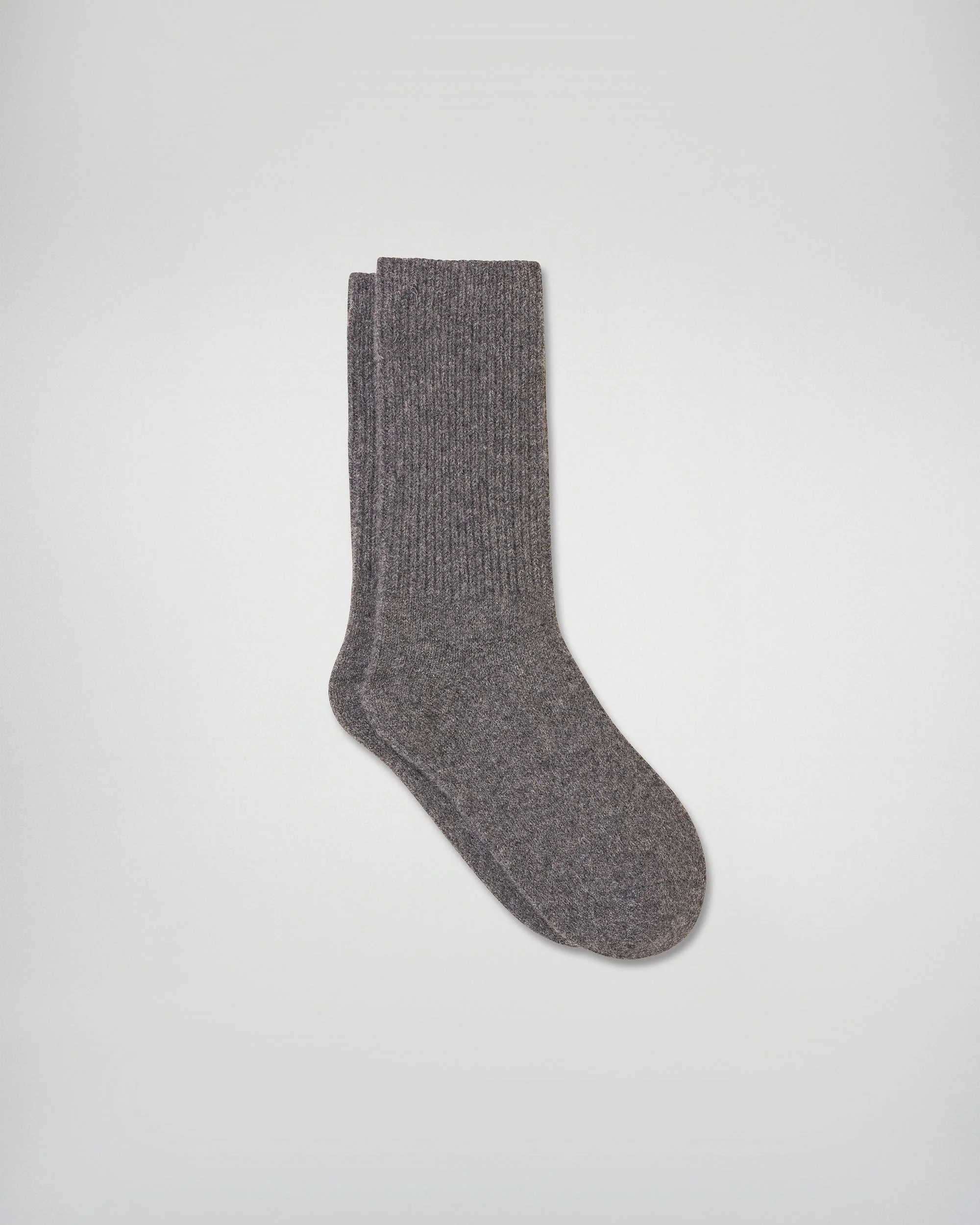 Ribbed Mid-High Socks (H25 / ACCESSOIRES / Charcoal Gray)