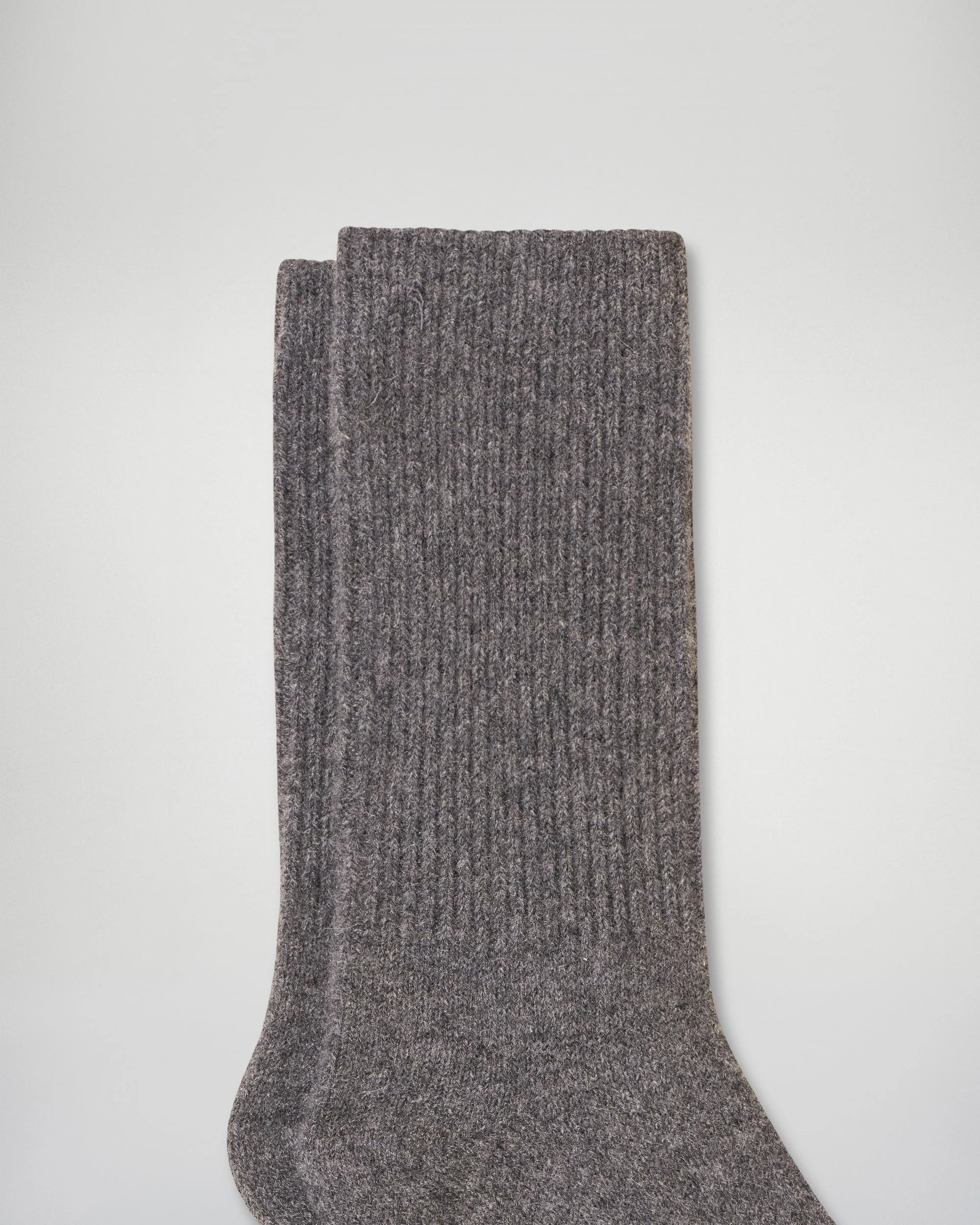 Ribbed Mid-High Socks (H25 / ACCESSOIRES / Charcoal Gray) - Image 2
