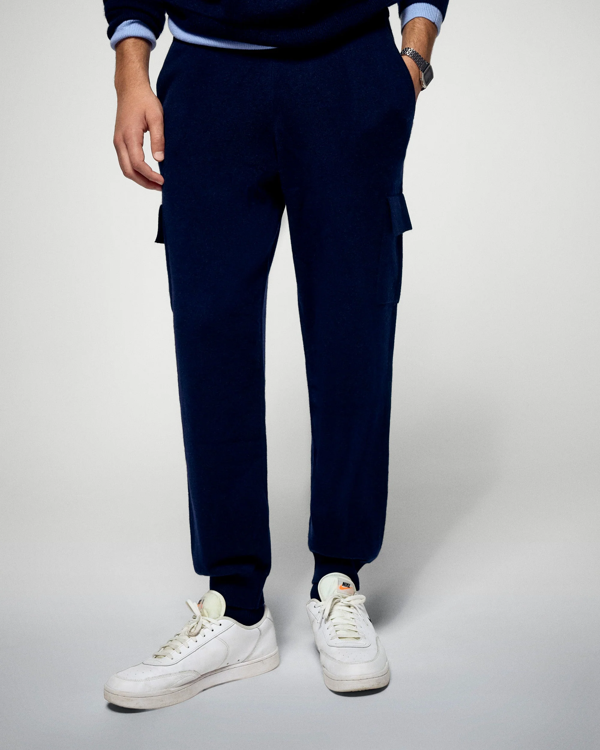 Straight Joggers (H25 / HOMME / Navy) - Image 2