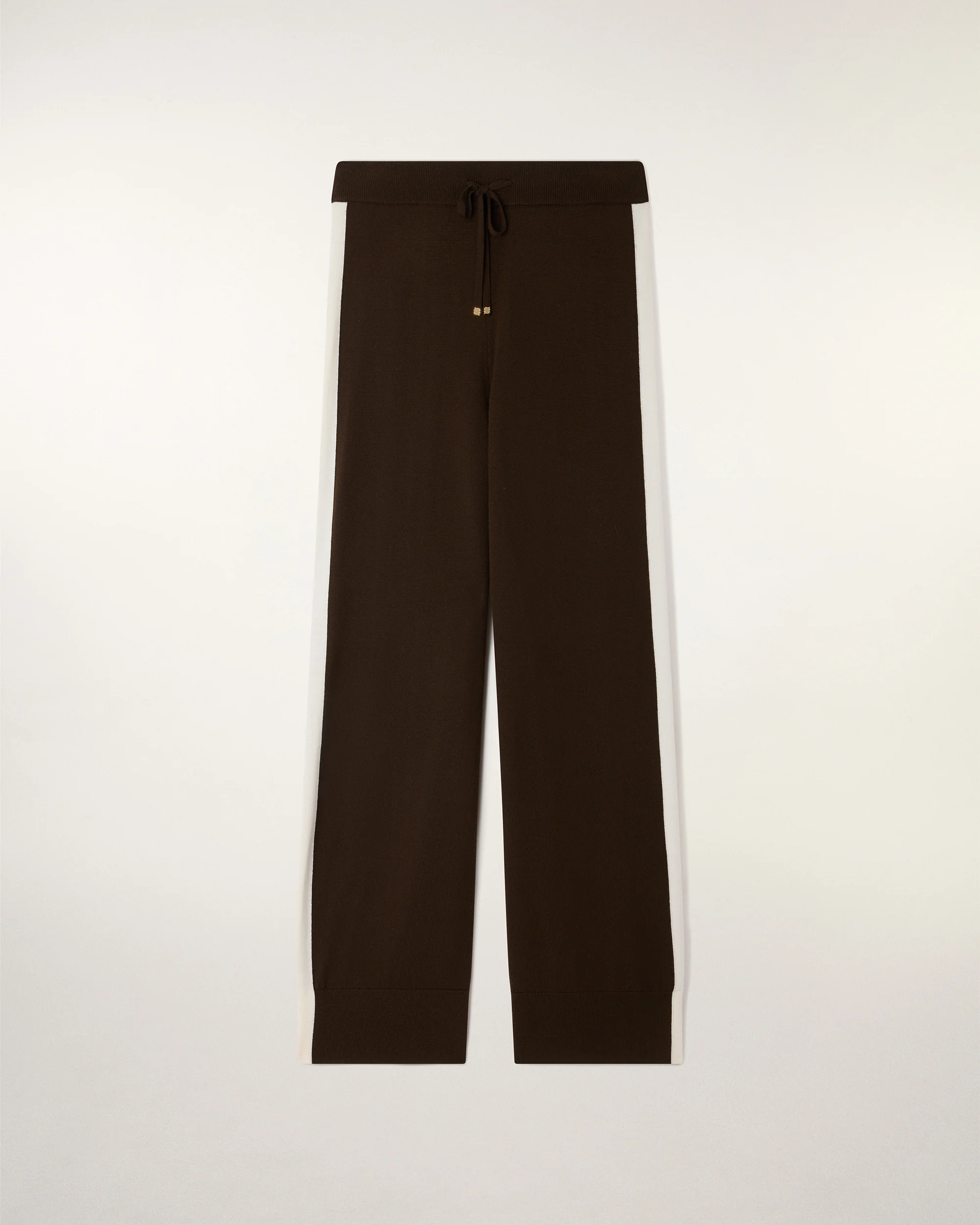 Striped Wide-Leg Jogging Pants (S26 / FEMME / Chocolat / RWS) - Image 6