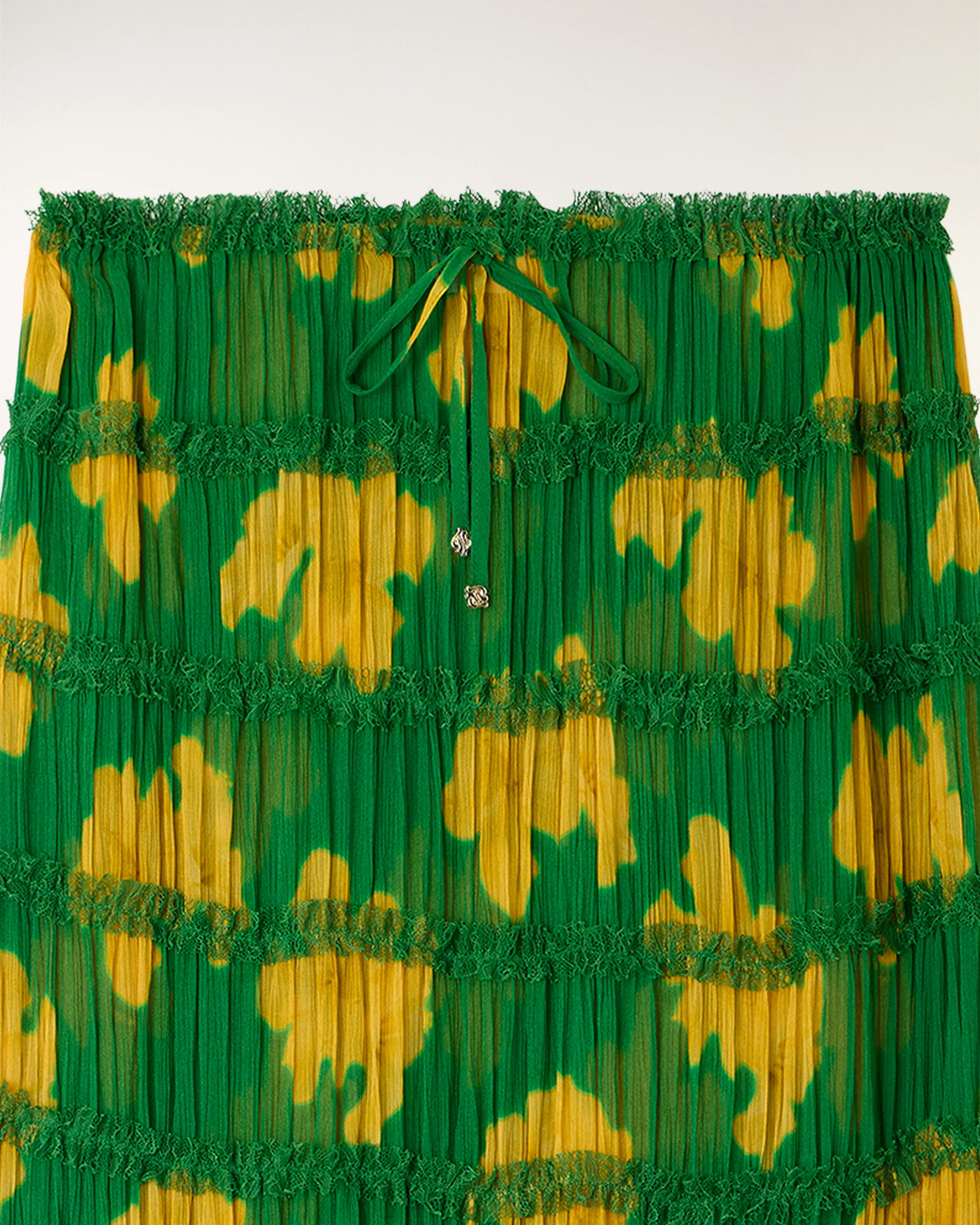 Printed Smocked Mid-Length Skirt (S26 / FEMME / Brazil Hibiscus) - Image 3