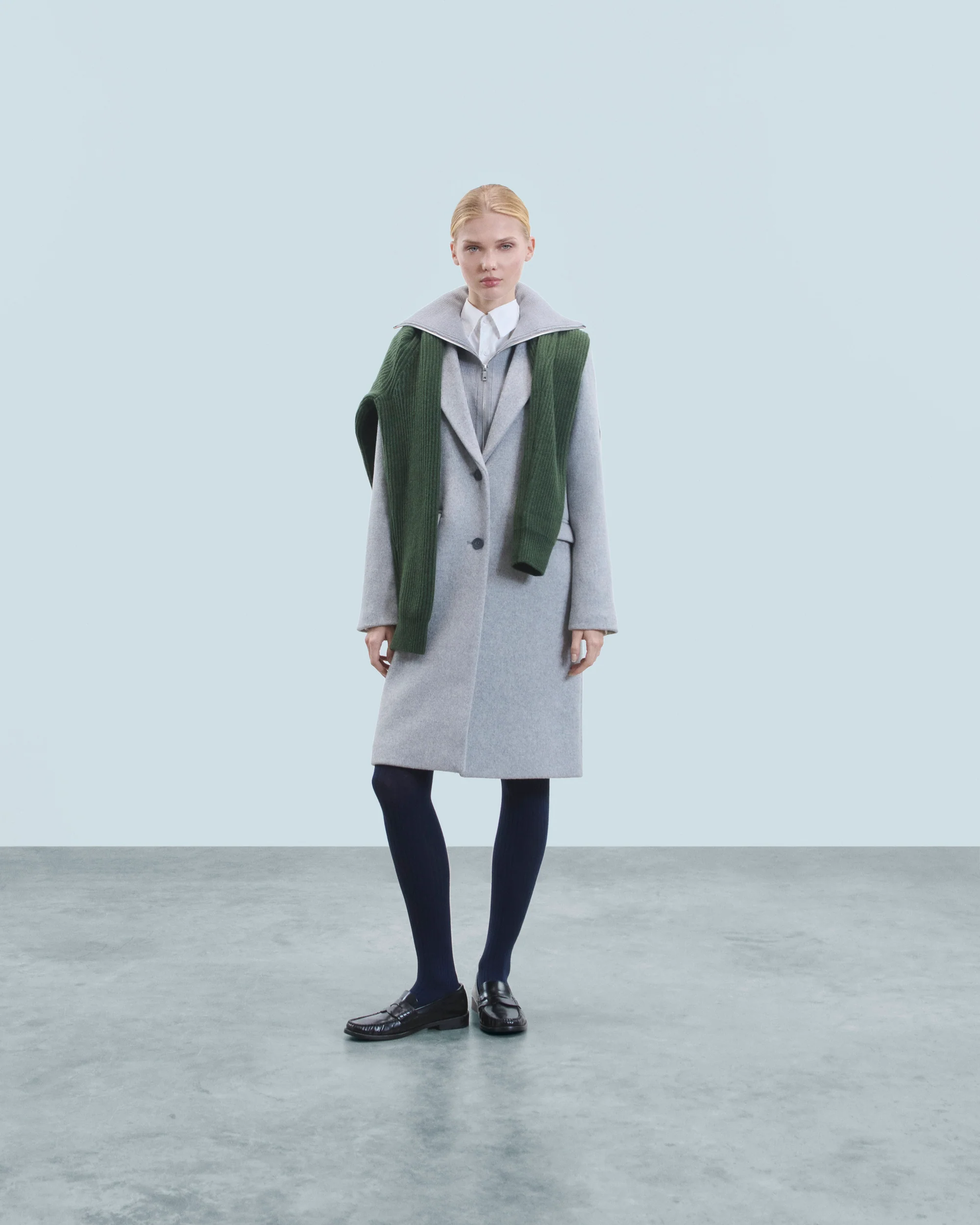Outerwear Coat (H24 / FEMME / Light Heather Gray)