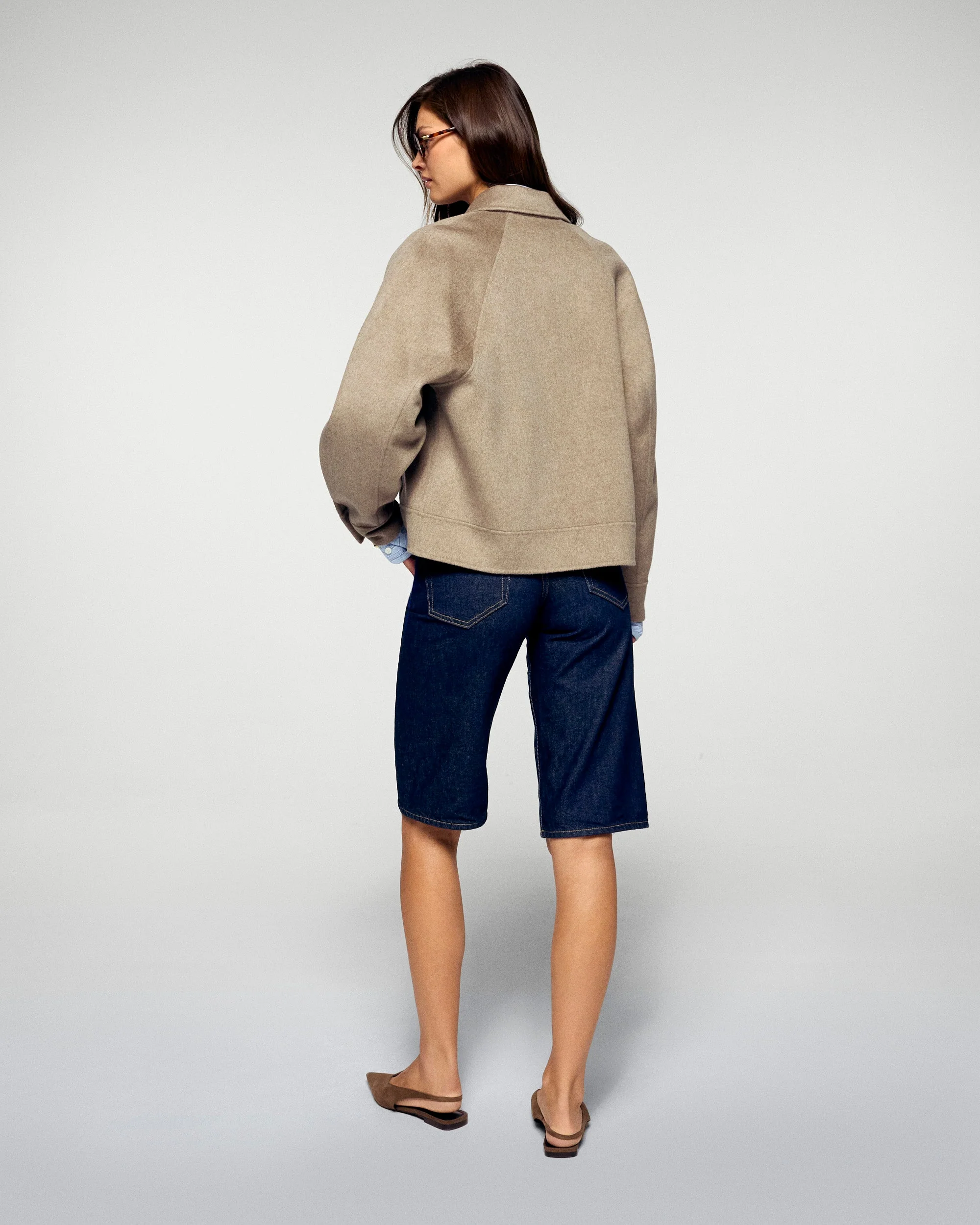 Outerwear Jacket (H25 / WOMEN / Taupe) - Image 5