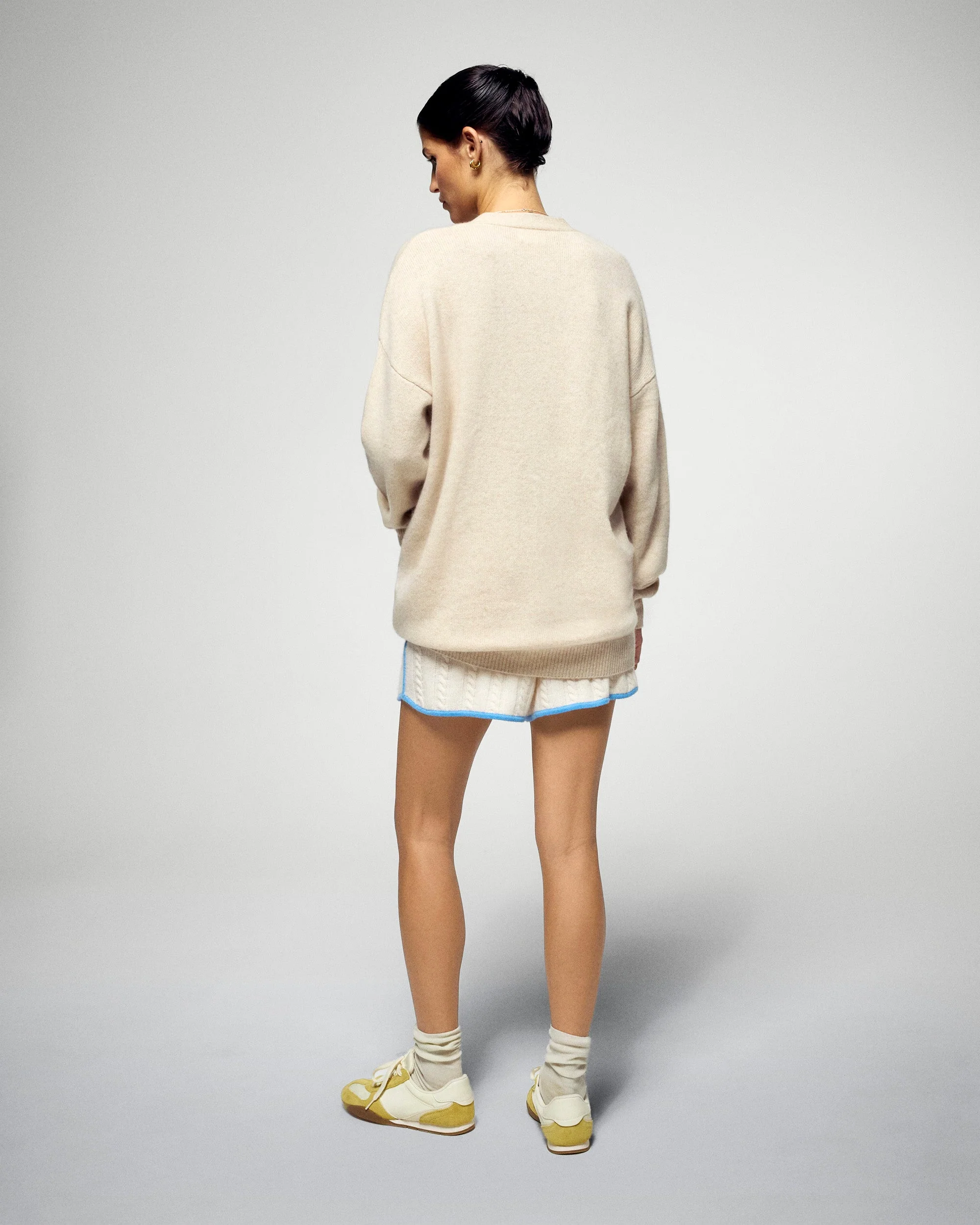 Cardigan sweater (H25 / FEMME / Heather Gray) - Image 3