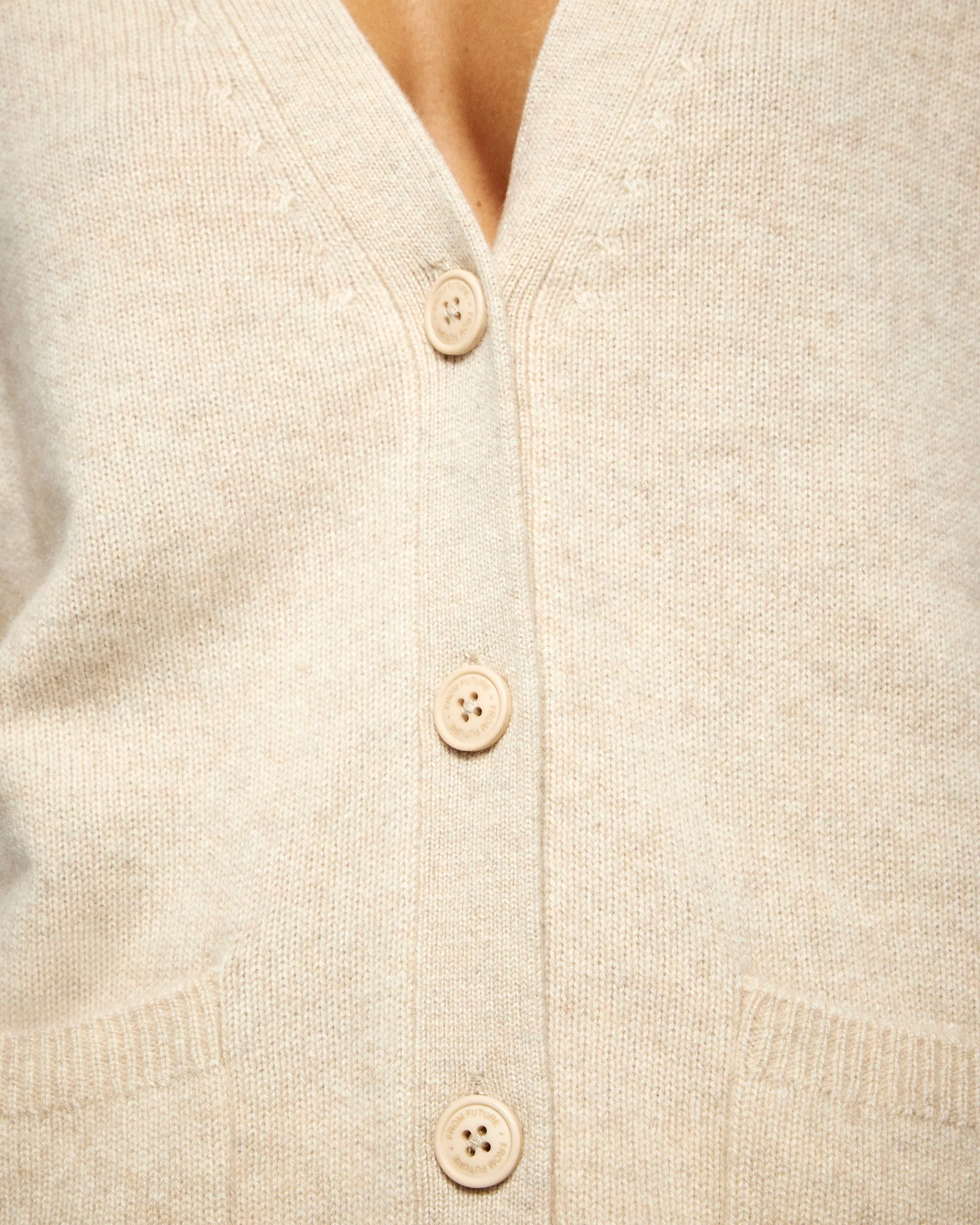 Cardigan sweater (H25 / FEMME / Heather Gray) - Image 4