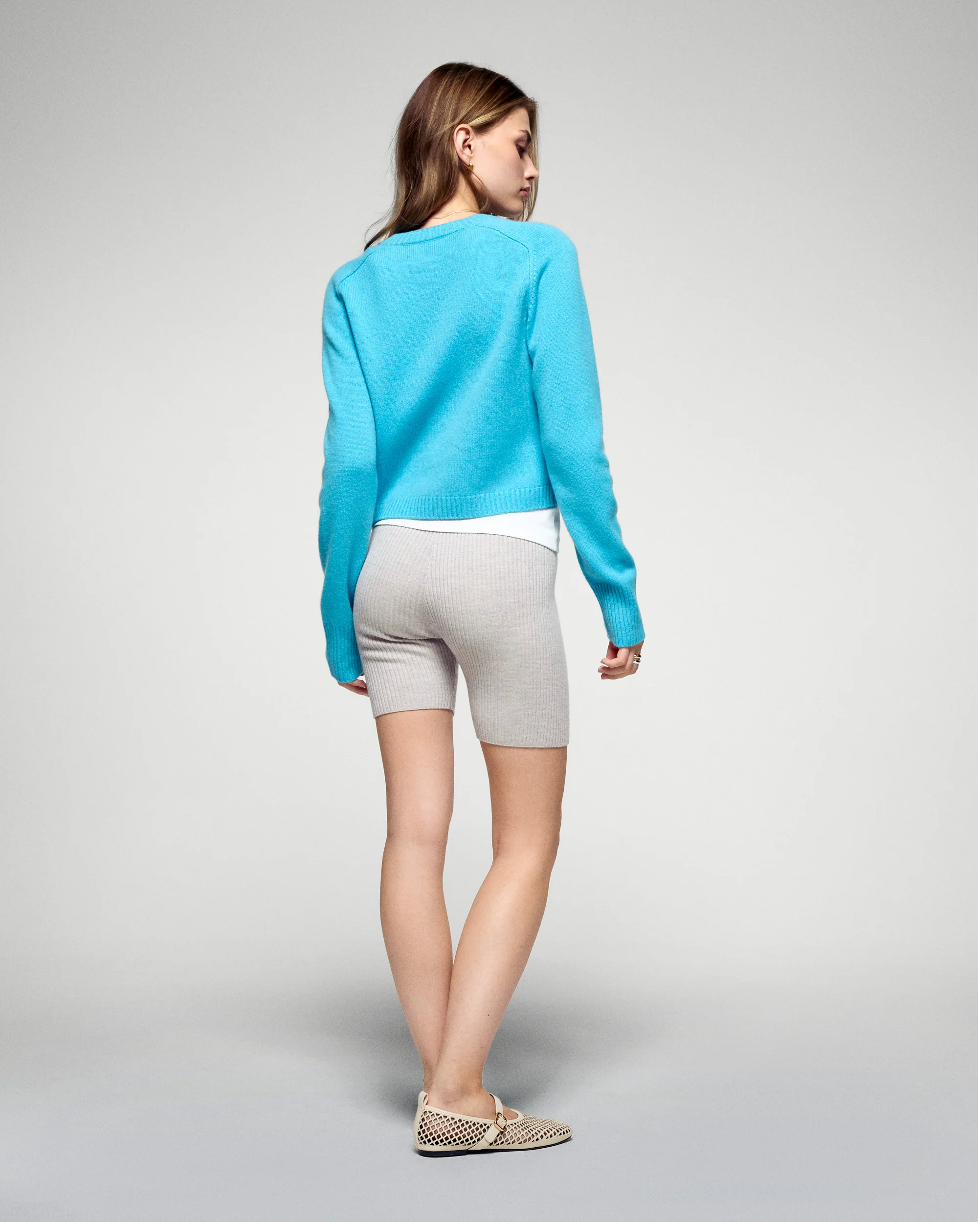 Cardigan Sweater (H25 / WOMEN / Candy Blue) - Image 4