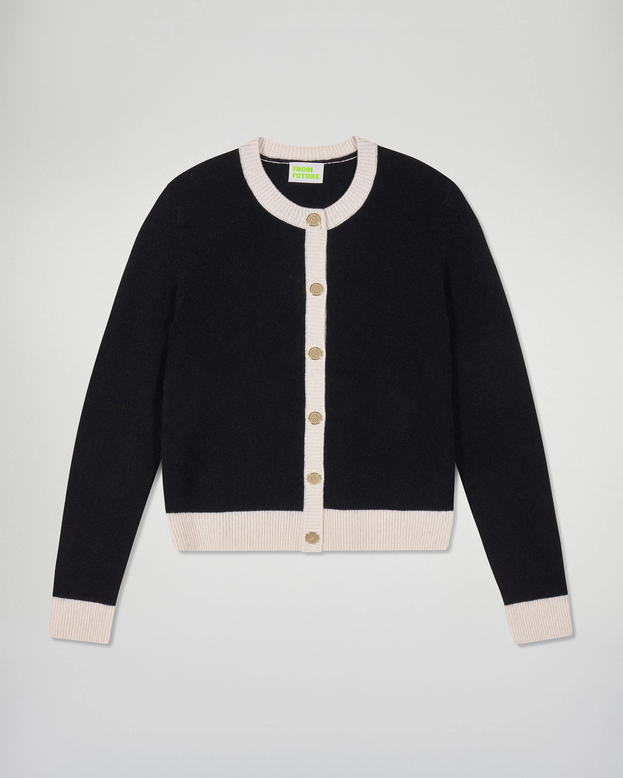 Cardigan sweater (H25 / FEMME / Black) - Image 5