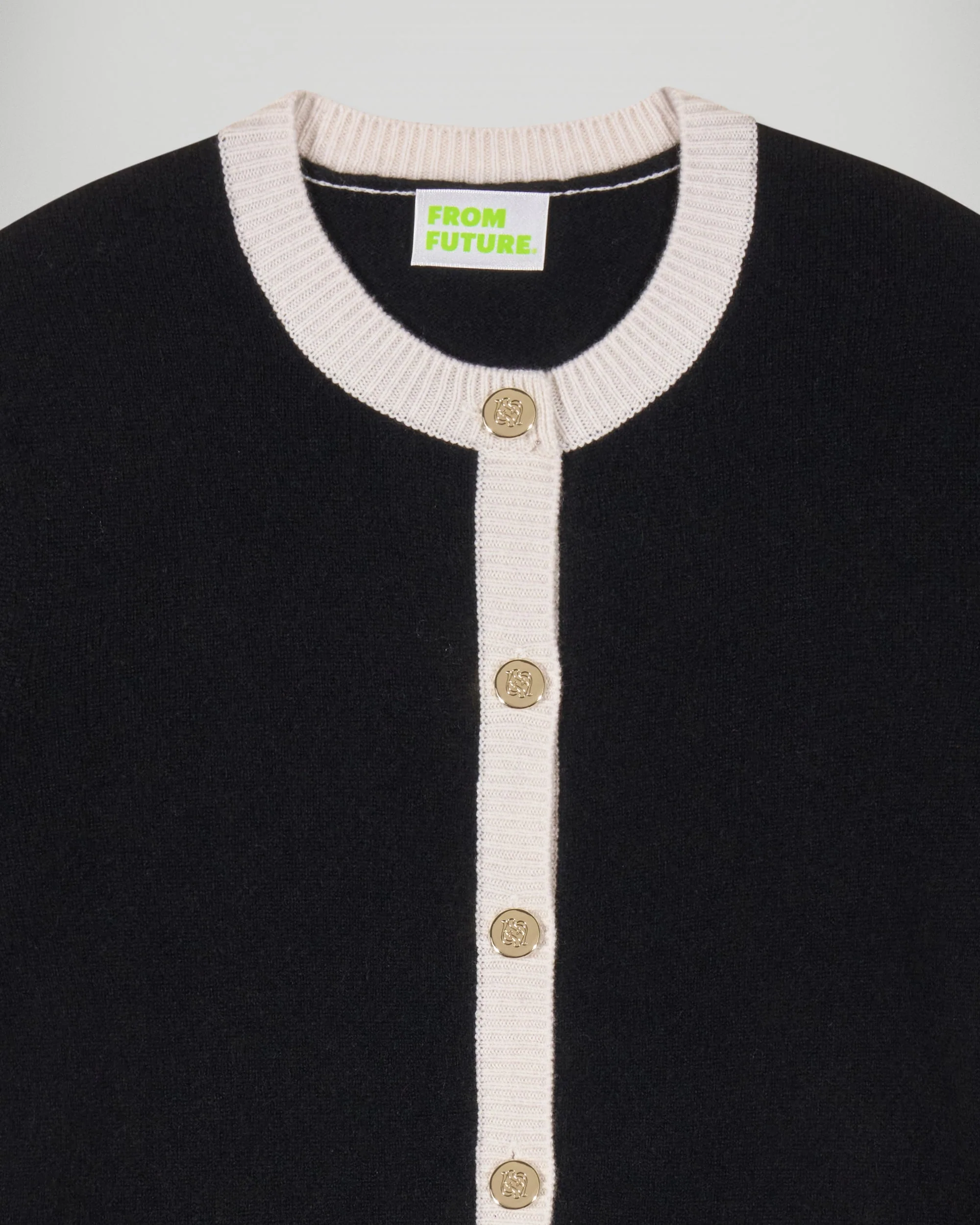Cardigan sweater (H25 / FEMME / Black) - Image 6