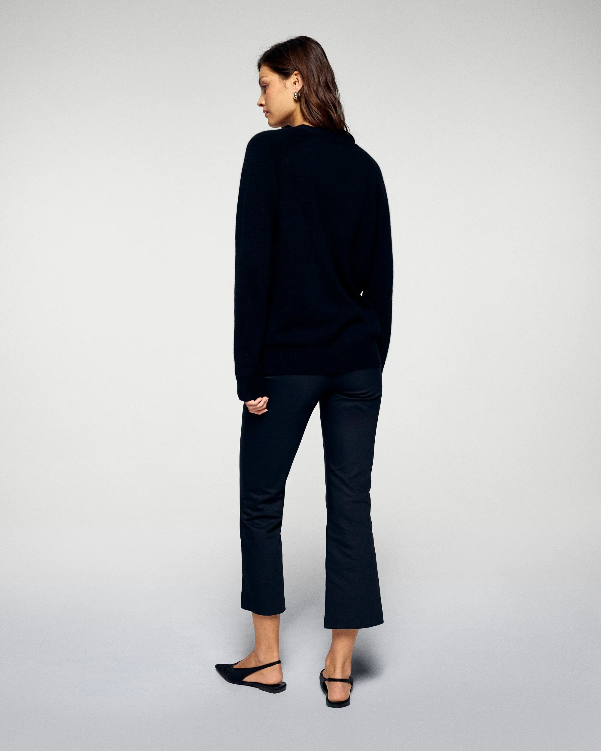 Cardigan sweater (H25 / FEMME / Black) - Image 4
