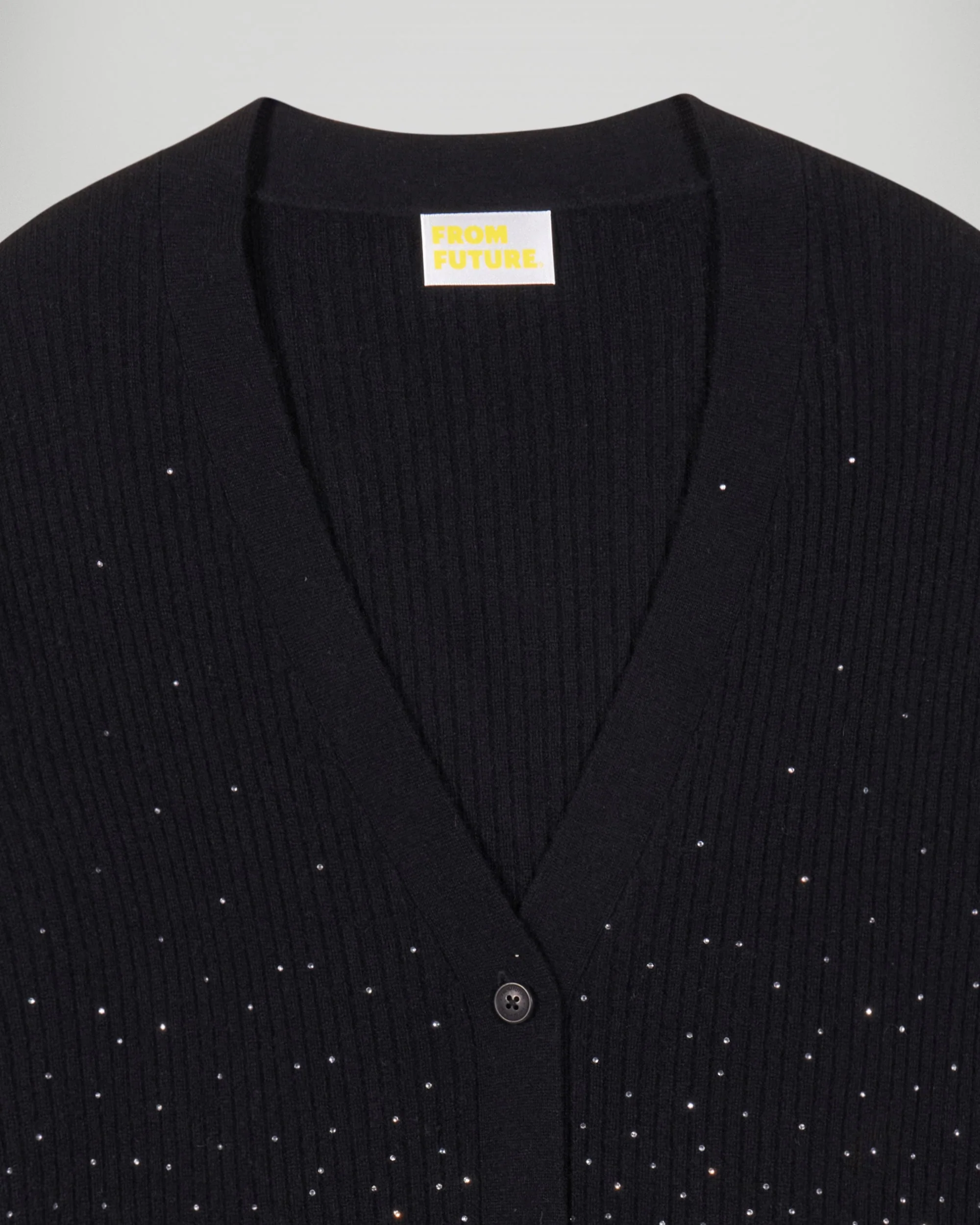 Cardigan Sweater (H25 / WOMEN / Black) - Image 6