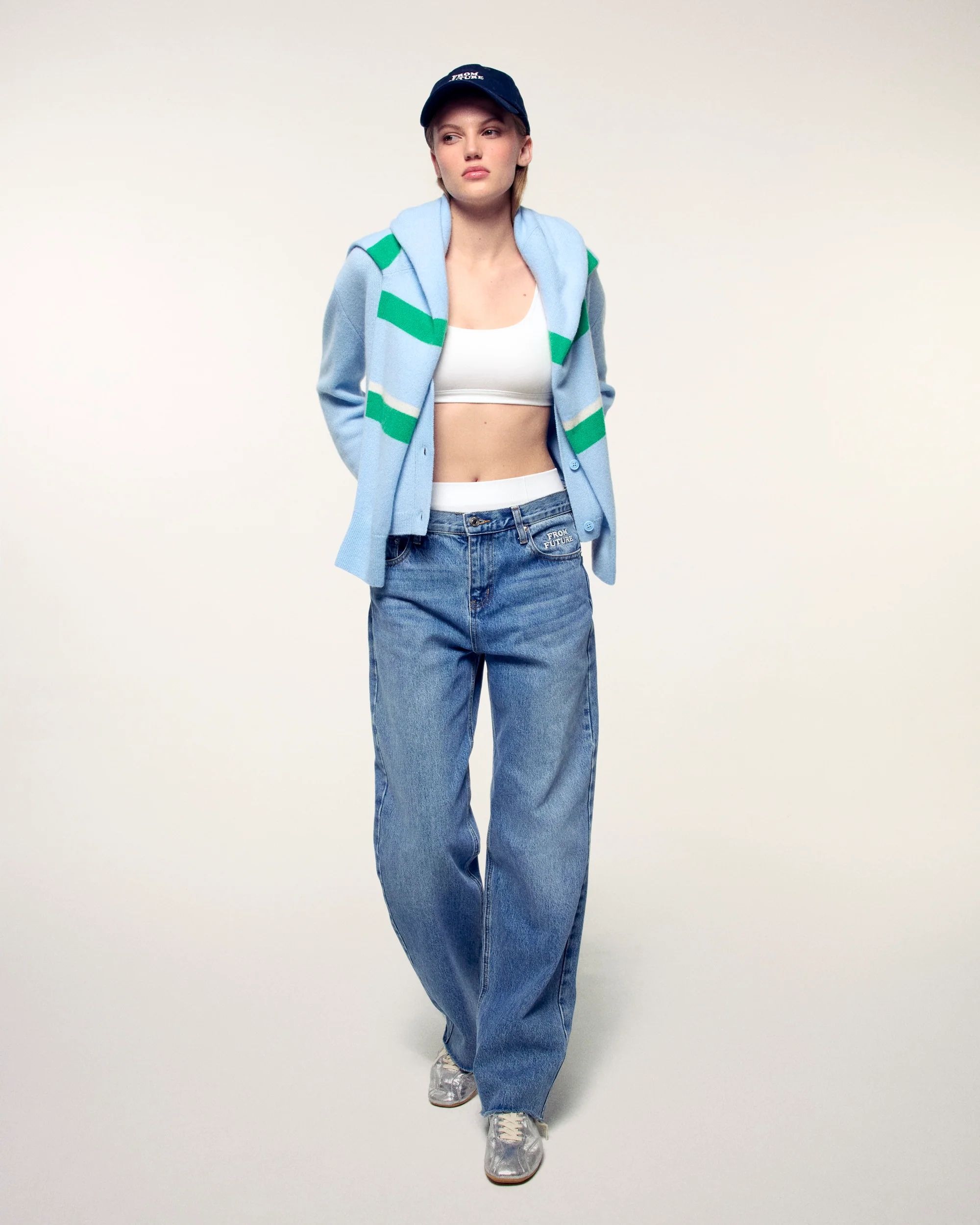 Cardigan Sweater (S26 / FEMME / Baby Blue) - Image 3