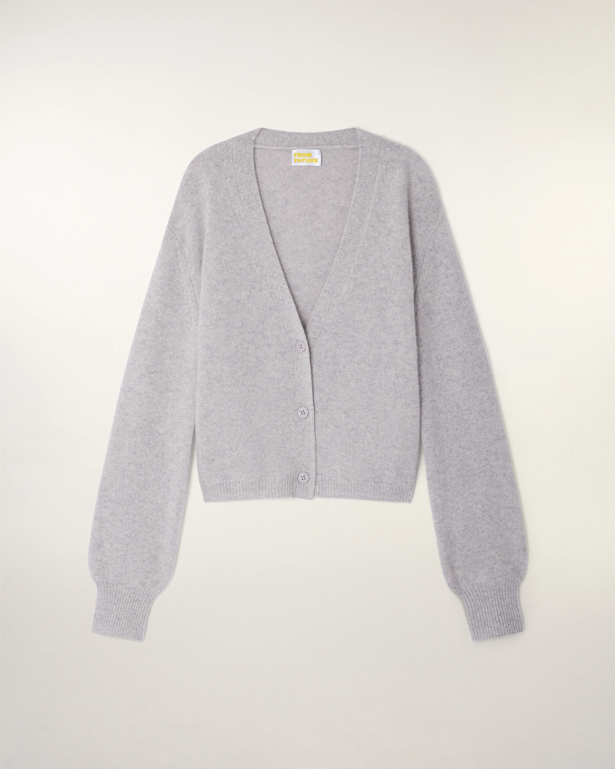 Cardigan Sweater (S26 / FEMME / Gris Chiné Clair) - Image 5