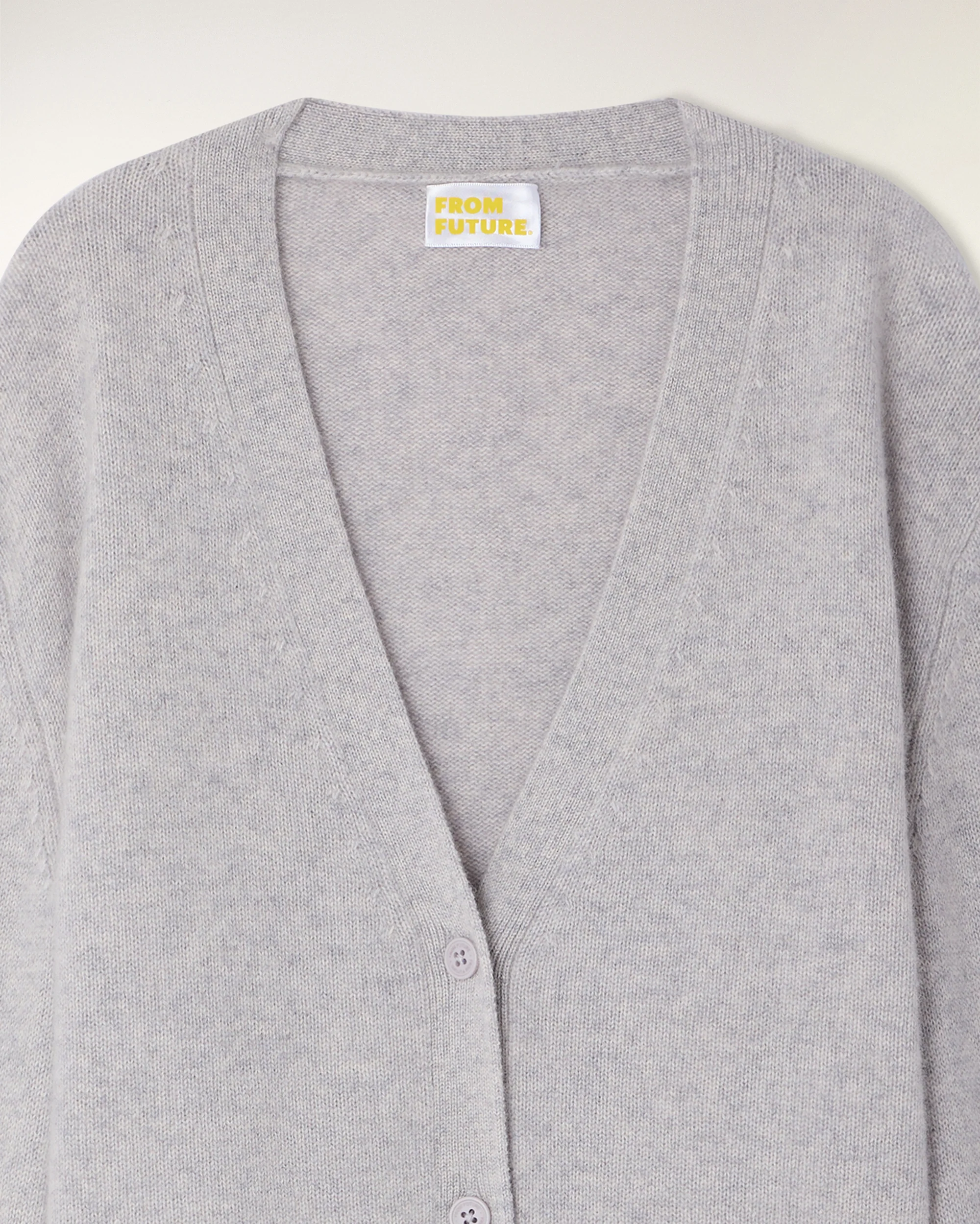 Cardigan Sweater (S26 / FEMME / Gris Chiné Clair) - Image 6