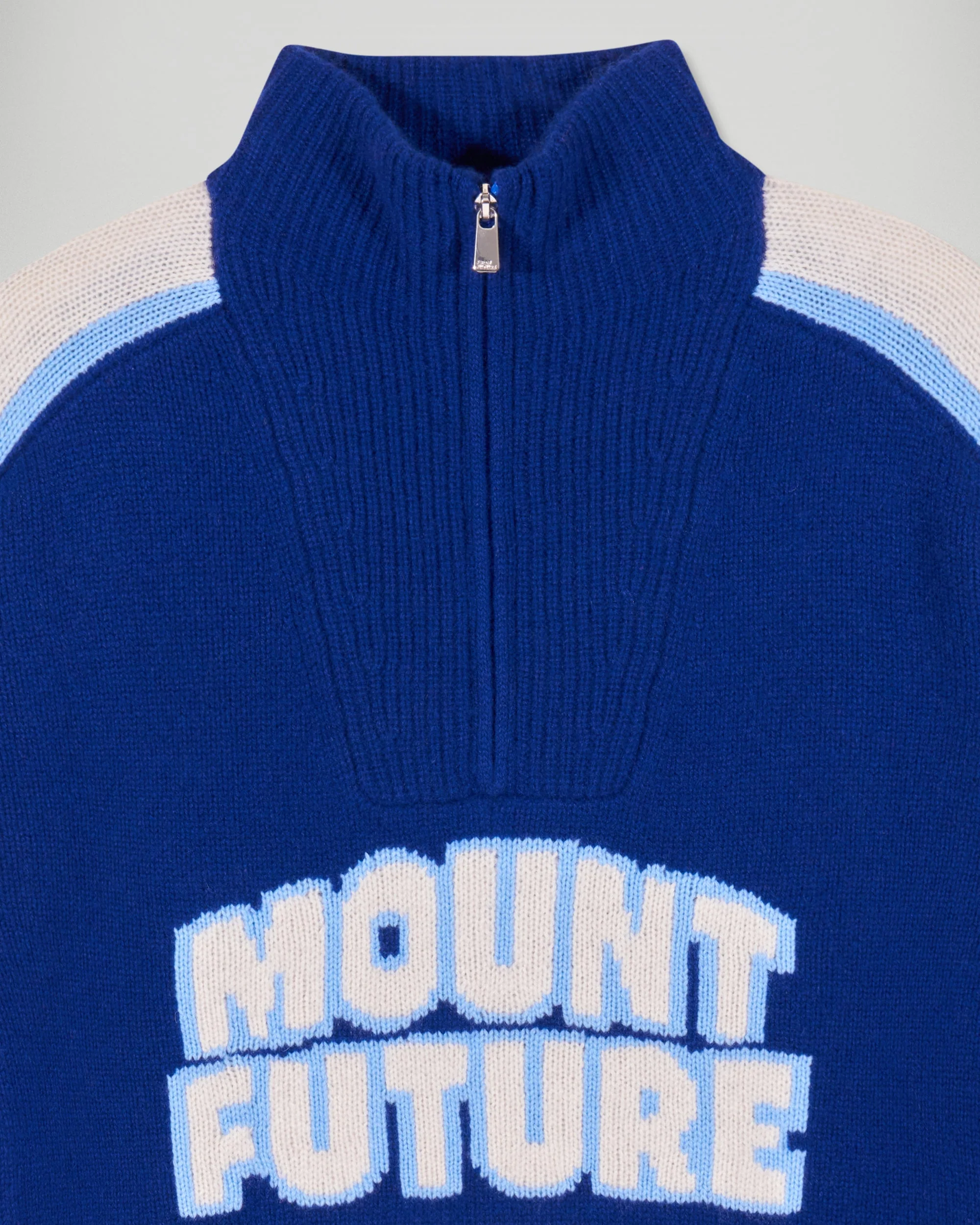 Quarter-Zip Neck Sweater Mount Future (H25 / FEMME / Crown Blue) - Image 7