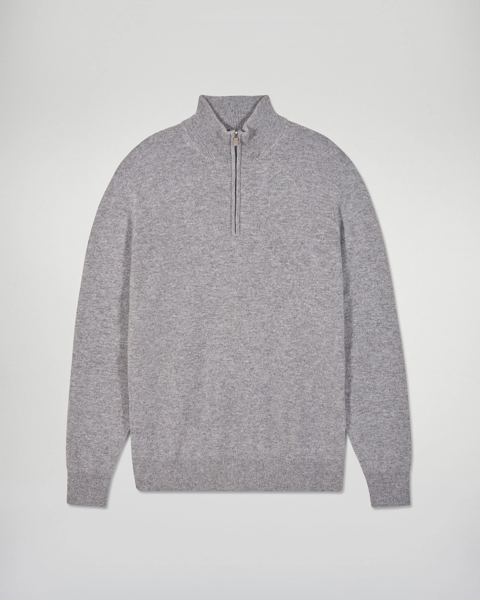 Quarter-Zip Neck Sweater (H25 / HOMME / Dark Heather Gray) - Image 5