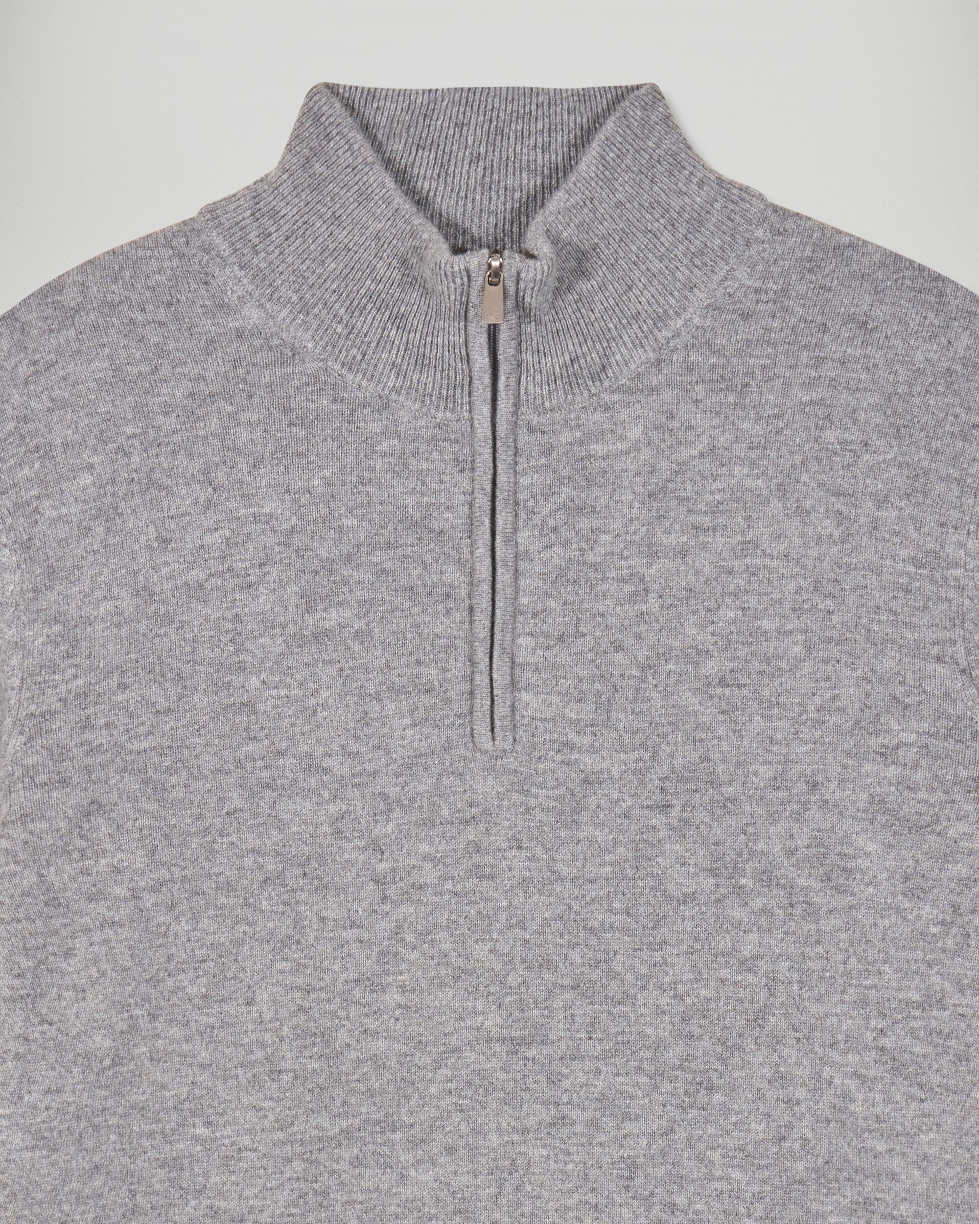 Quarter-Zip Neck Sweater (H25 / HOMME / Dark Heather Gray) - Image 6