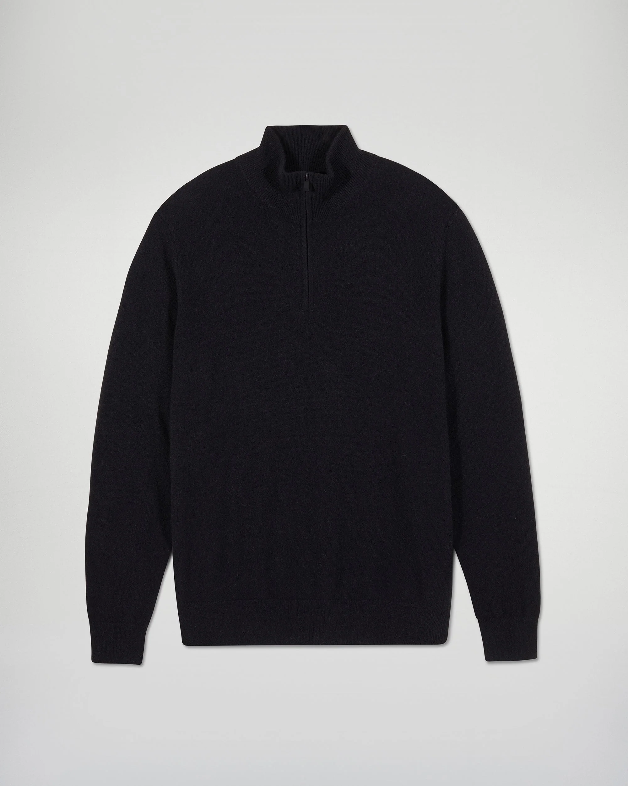Quarter-Zip Neck Sweater (H25 / HOMME / Black) - Image 5