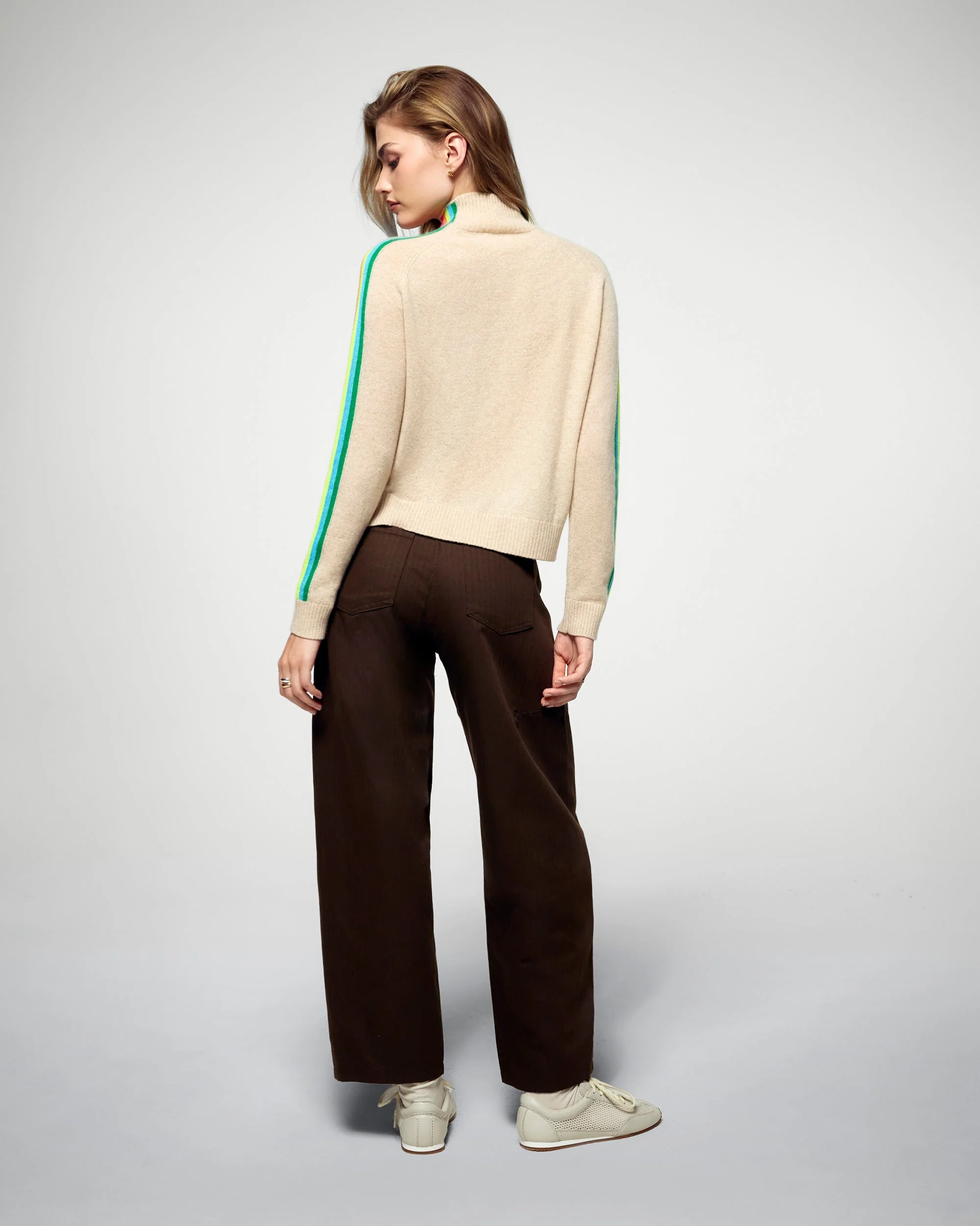 Mock Neck Sweater (H25 / FEMME / Heather Gray) - Image 4