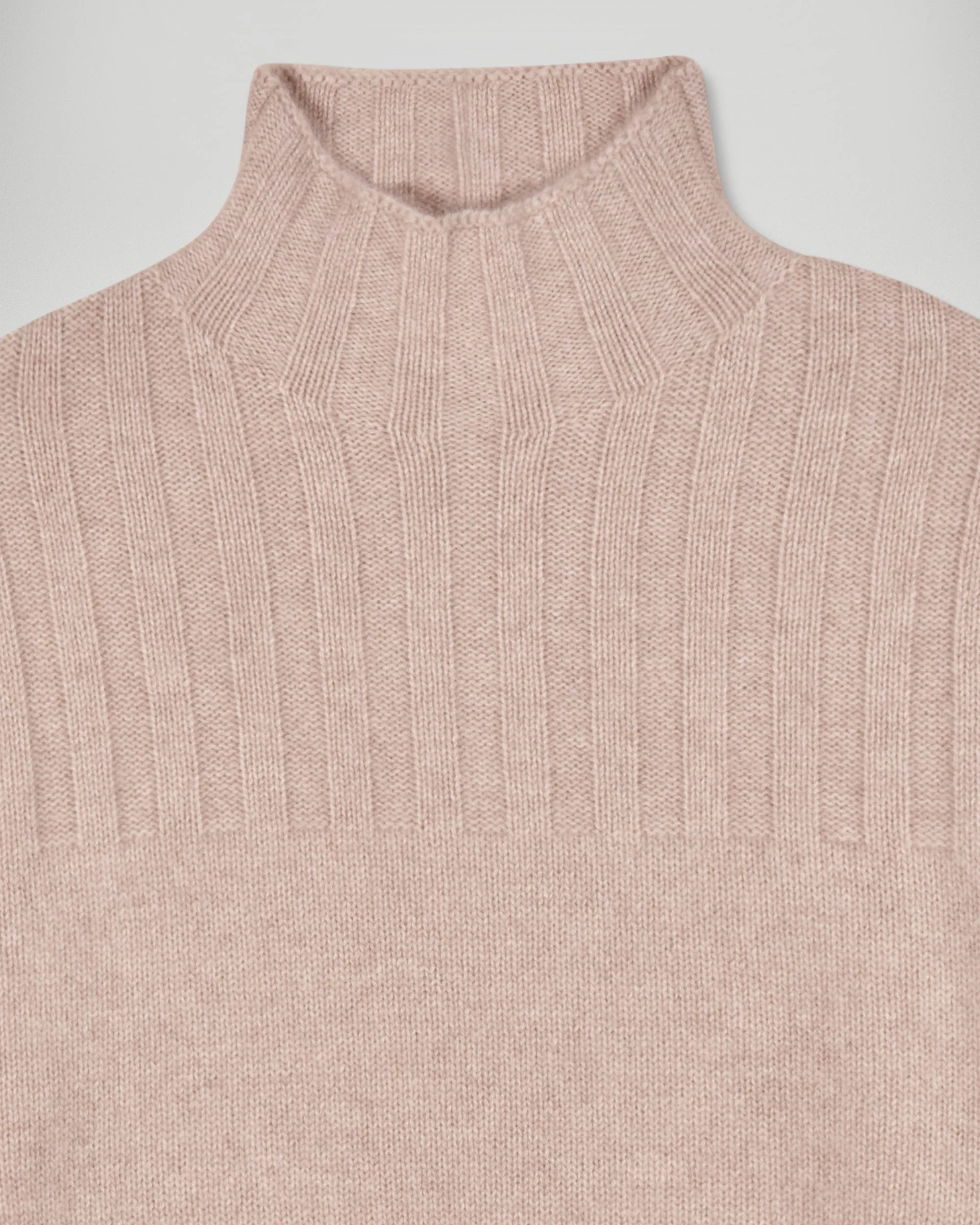 Mock Neck with Contrast Trims (H25 / FEMME / Heather Beige) - Image 6