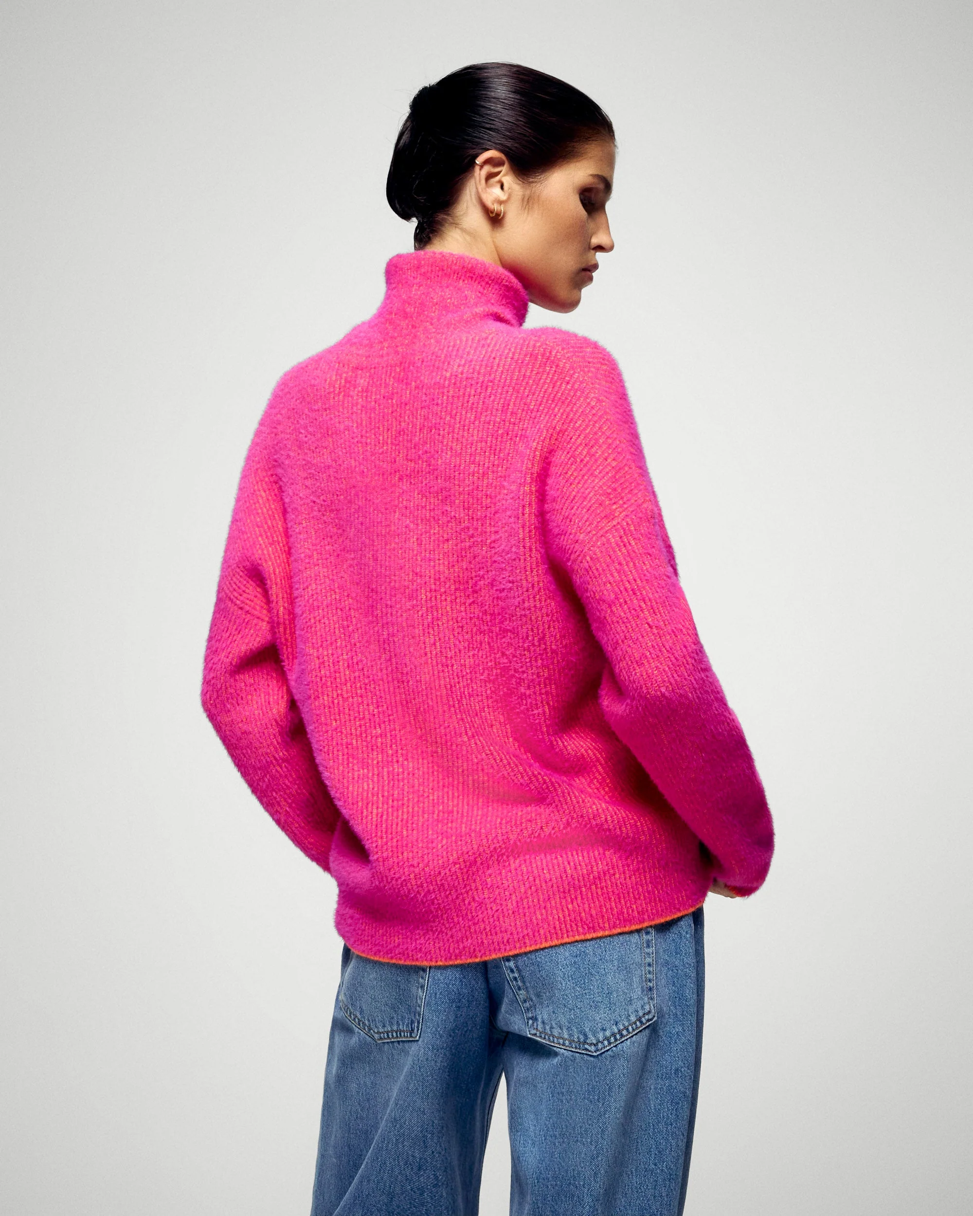 Mock Neck Sweater (H25 / FEMME / Fluffy Sunset) - Image 3