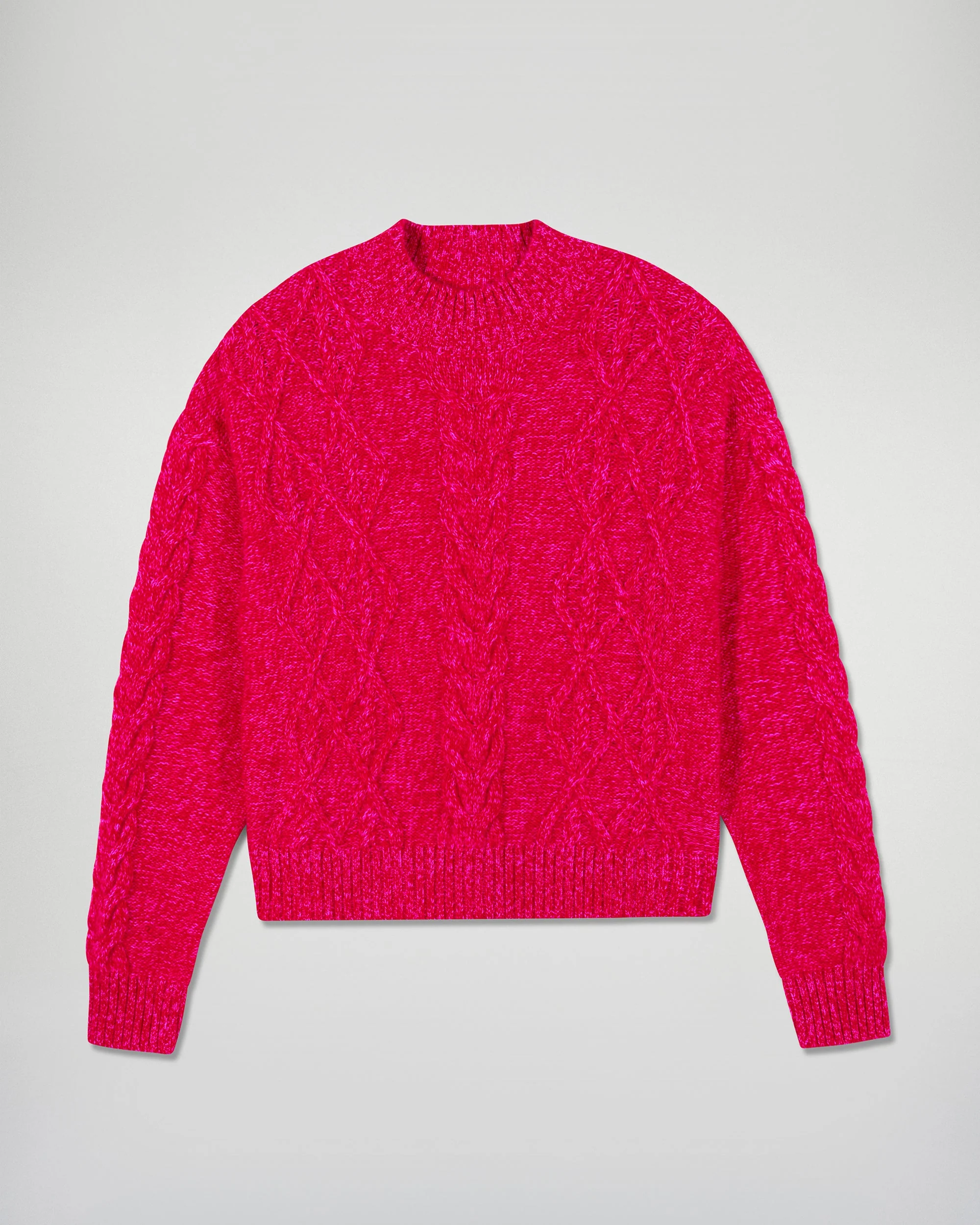 Cable Knit Mock Neck Sweater (H25 / FEMME / Scarlett Passio) - Image 6