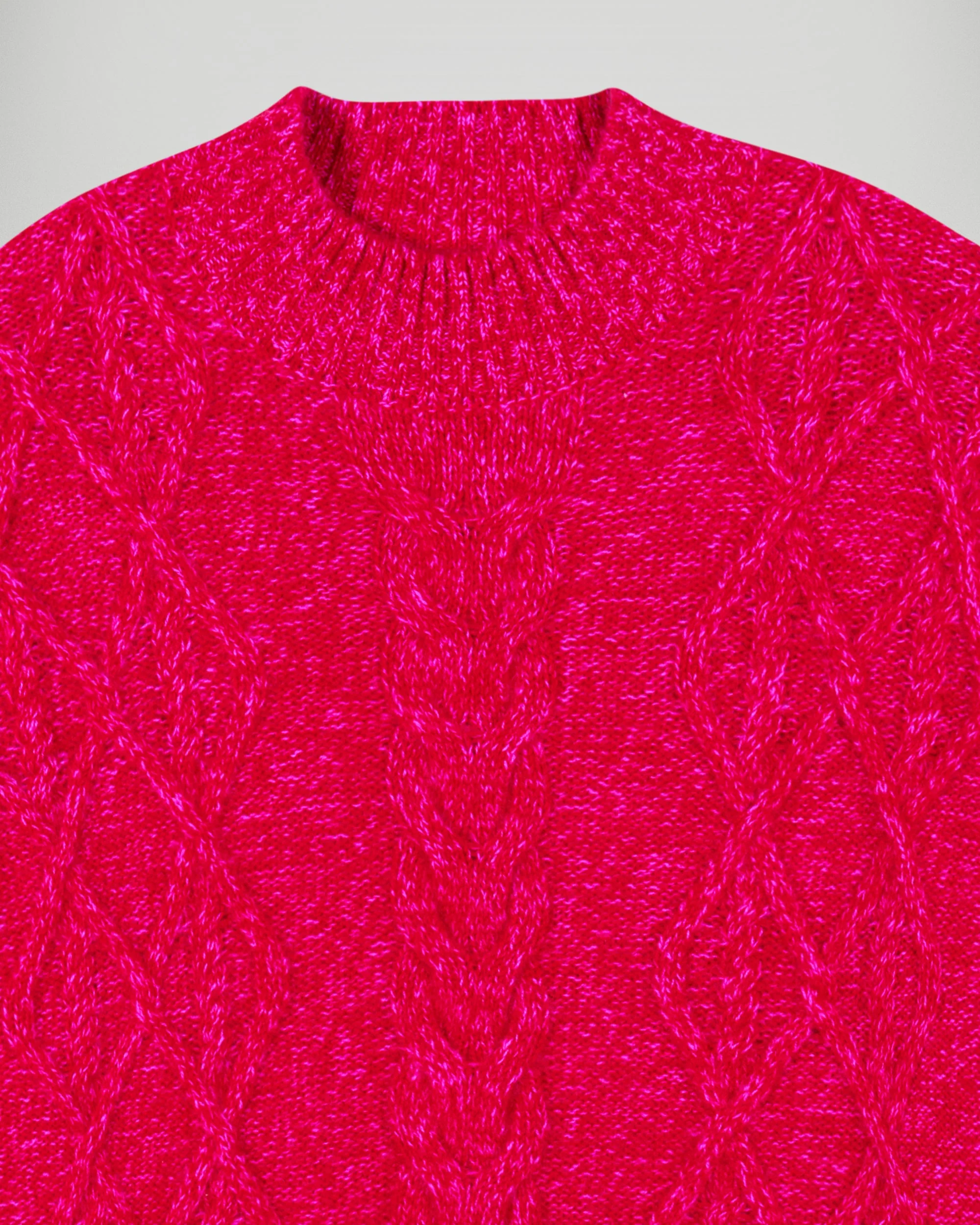 Cable Knit Mock Neck Sweater (H25 / FEMME / Scarlett Passio) - Image 7