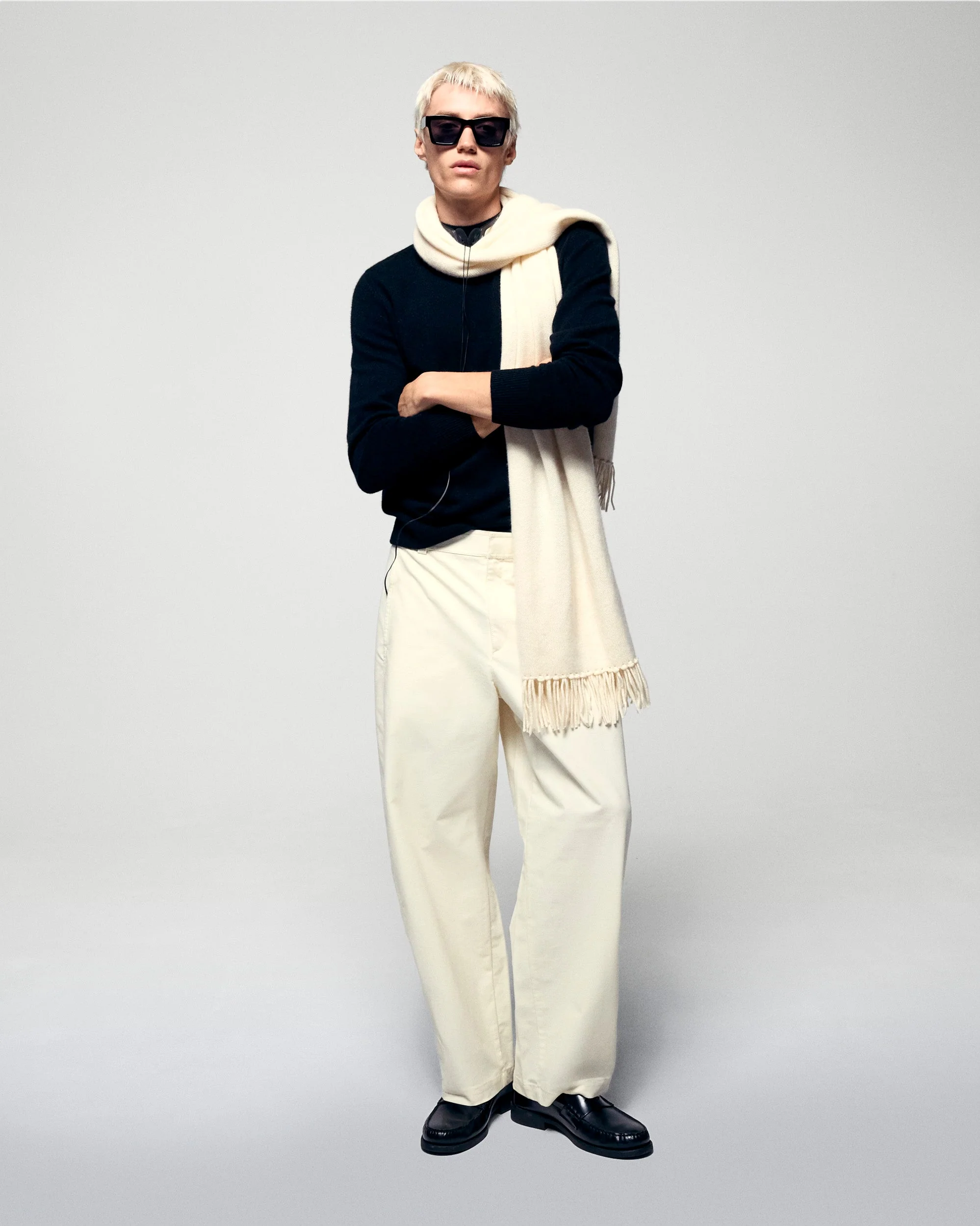 Mock Neck Sweater (H25 / HOMME / Black) - Image 3
