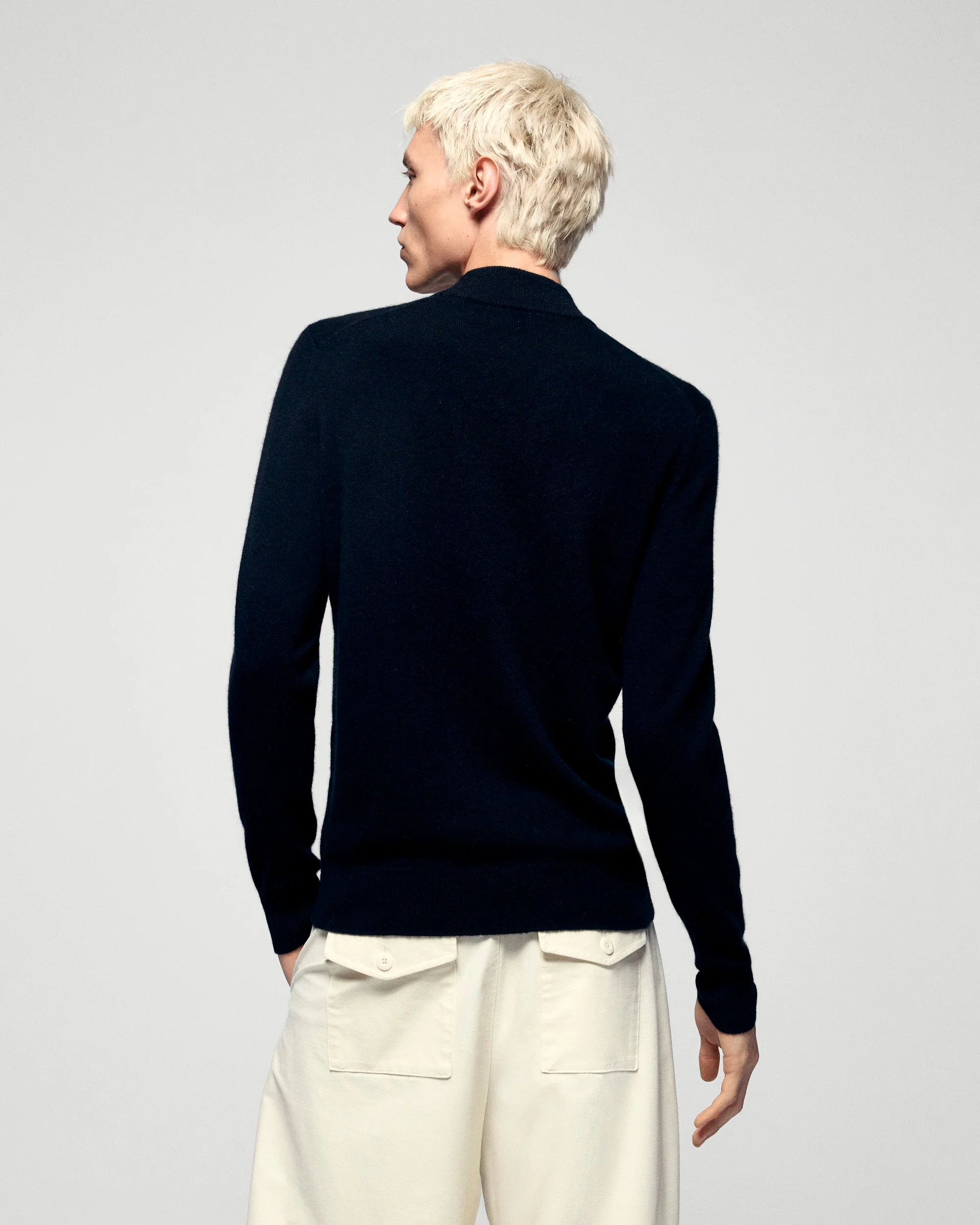 Mock Neck Sweater (H25 / HOMME / Black) - Image 4