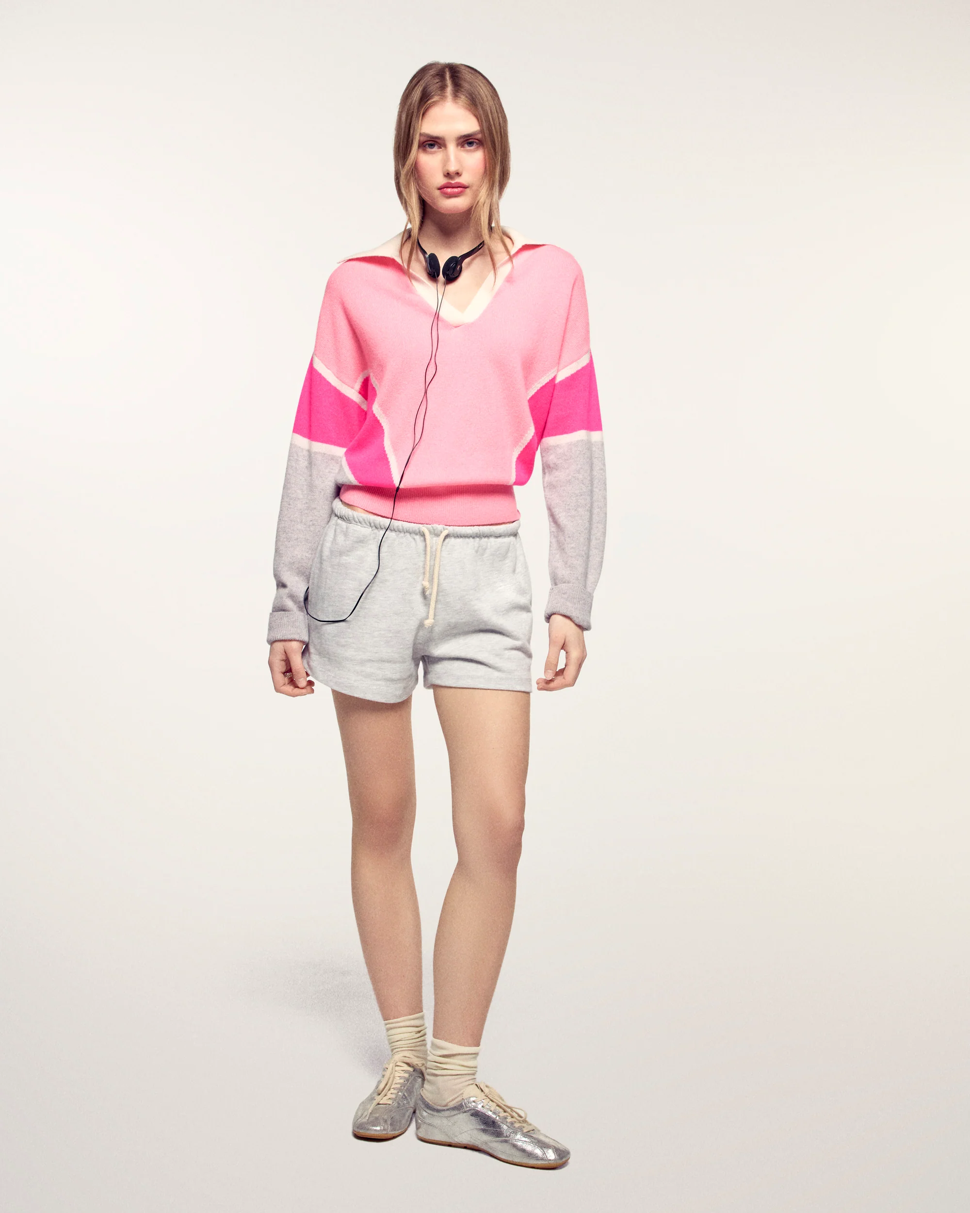Polo Neck Sweater (S26 / FEMME / Star Pink) - Image 4