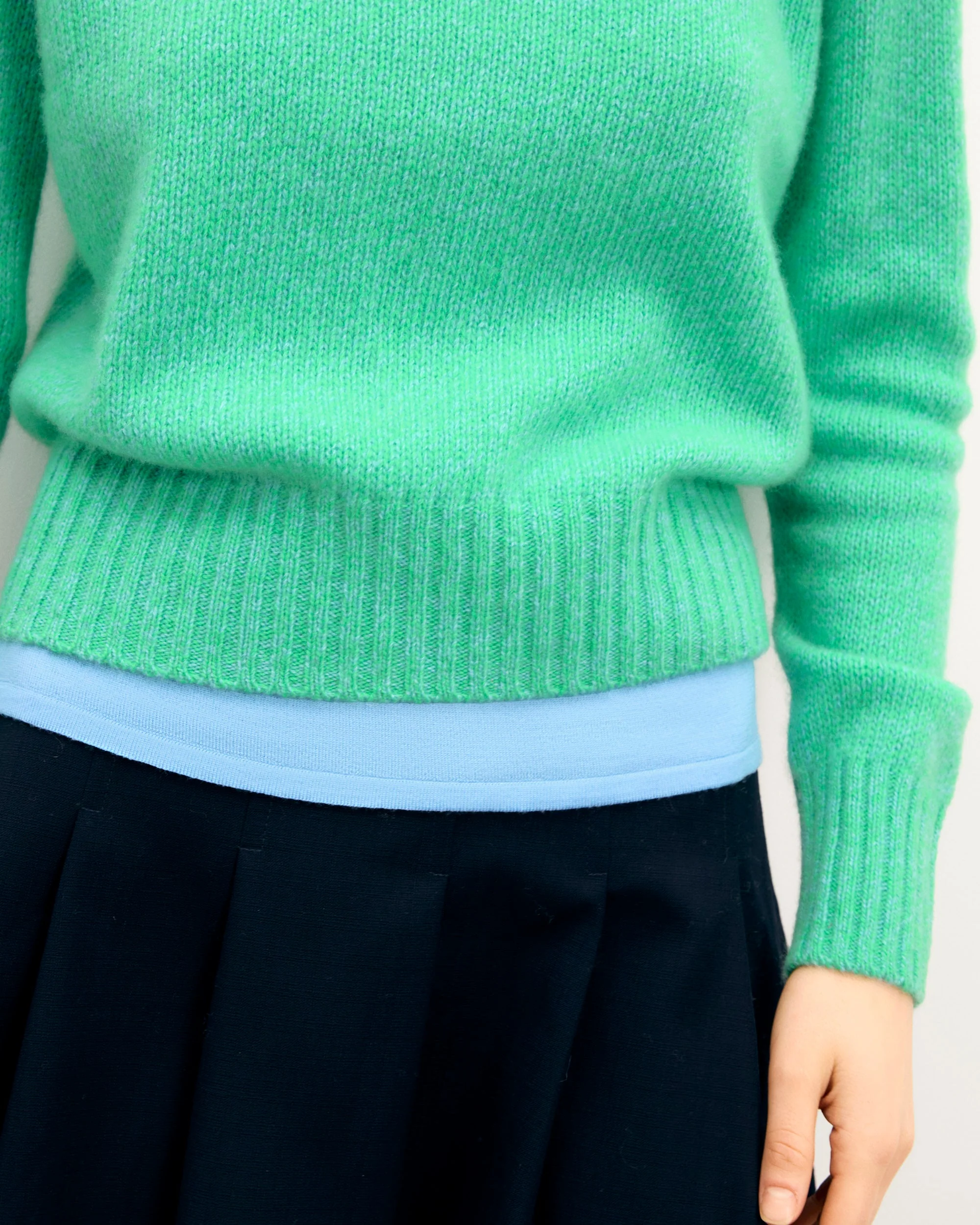 Short Crewneck Sweater (S25 / WOMEN / Sunset Pink Mln) - Image 5