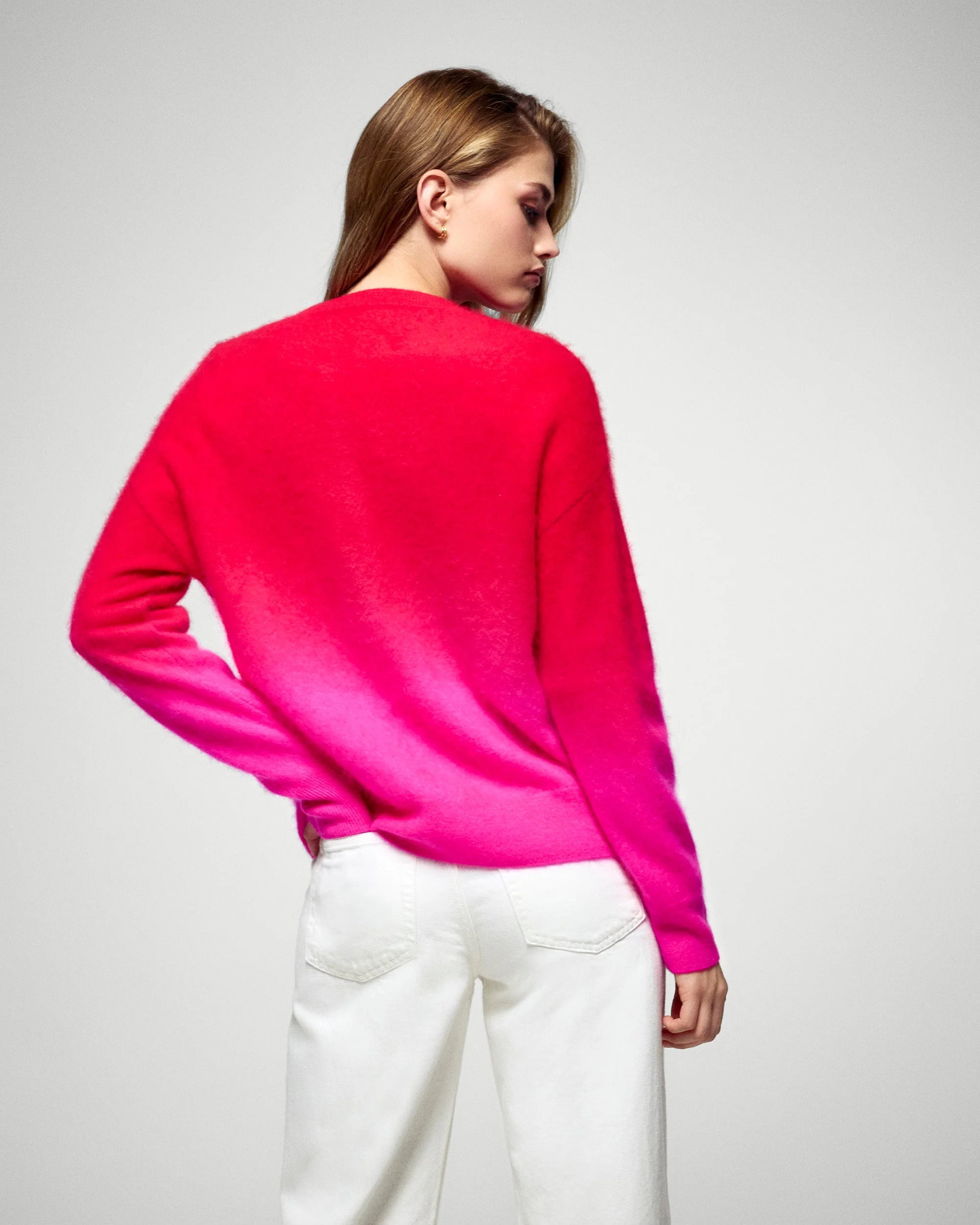 Crew Neck Sweater (H25 / FEMME / Cosmic Pink) - Image 3