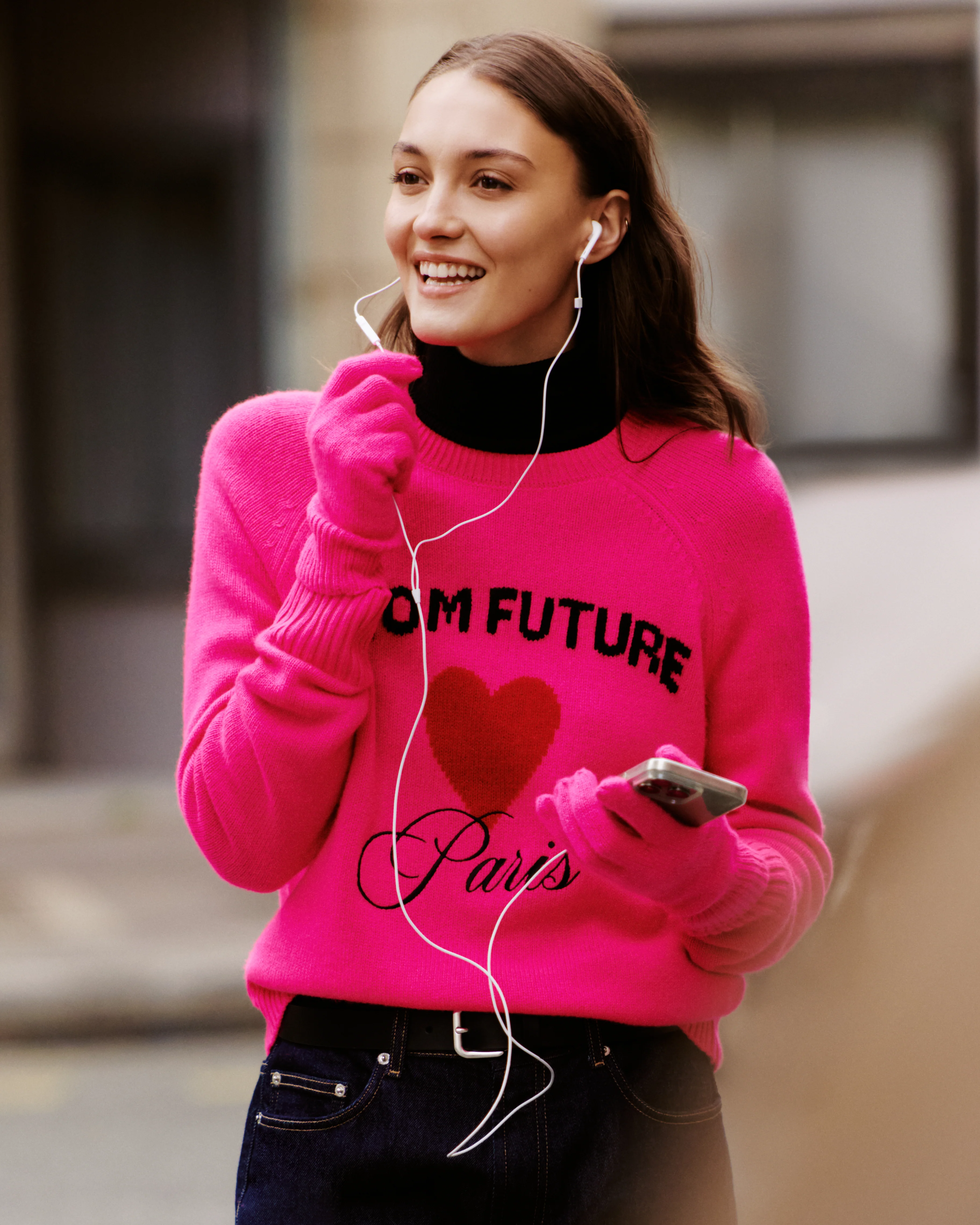 Crew Neck Sweater (H25 / FEMME / Cosmic Pink)