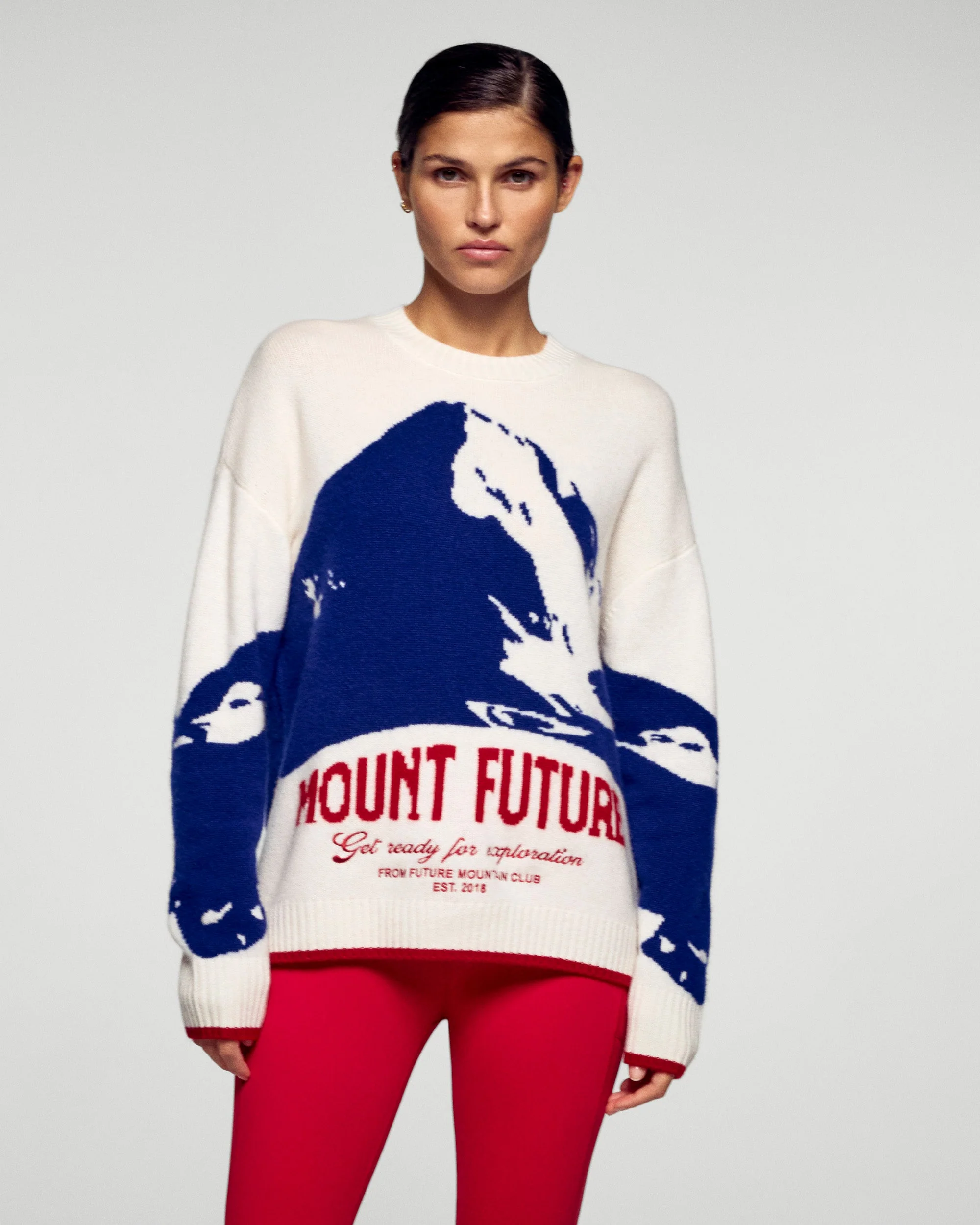 Mount Future Crew Neck Sweater (H25 / FEMME / Ecru)