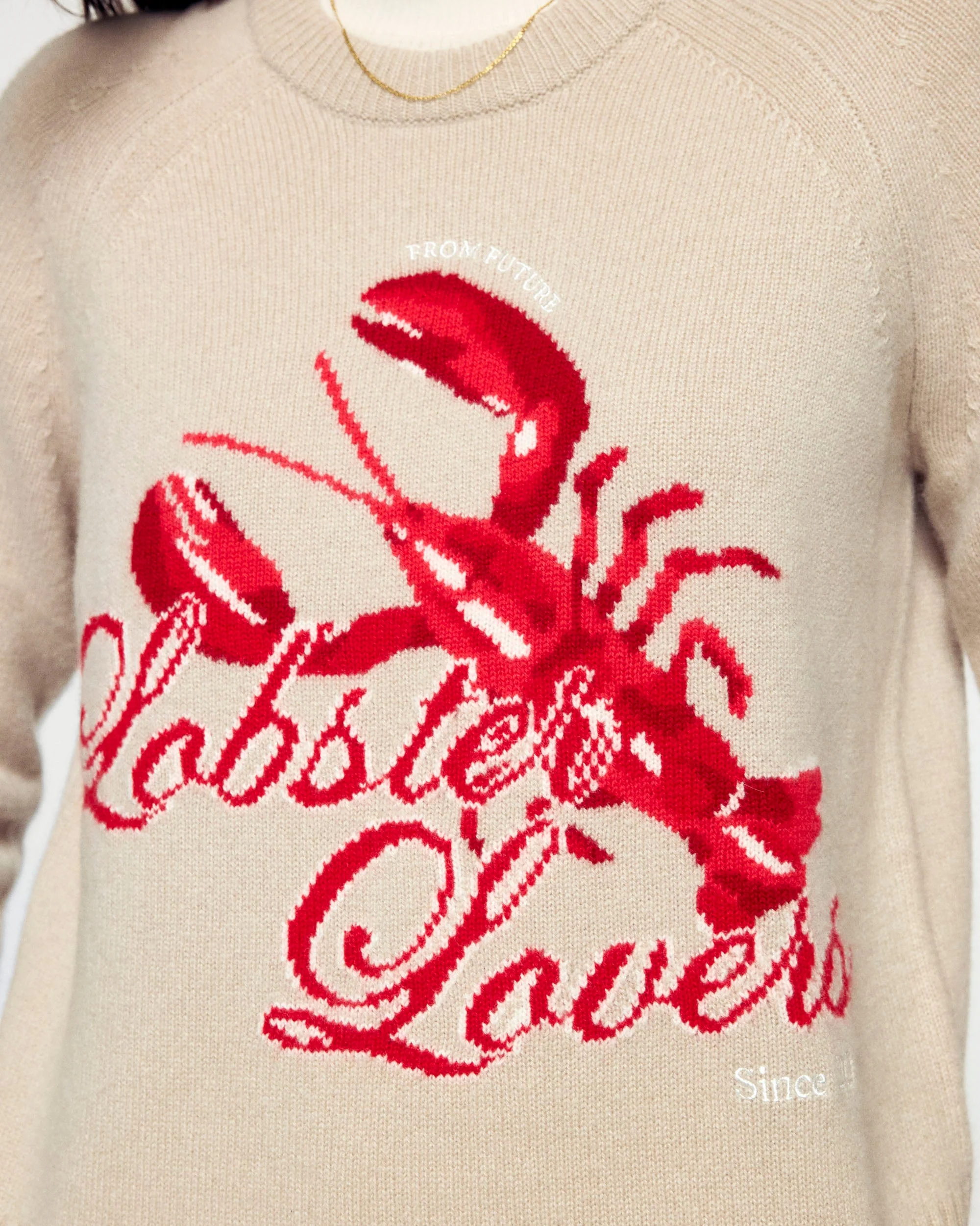 Crewneck Sweater (H25 / WOMEN / Iced Sand) - Image 2