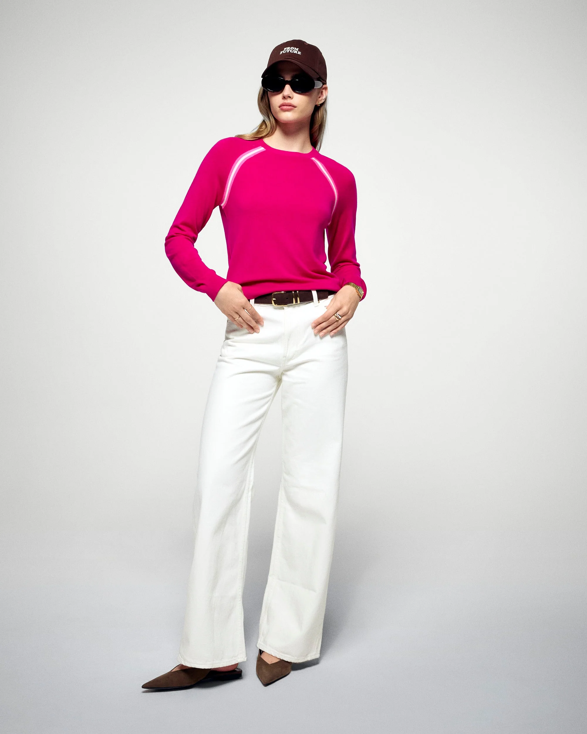 Crewneck Sweater (H25 / WOMEN / Raspberry Pink / RWS) - Image 3