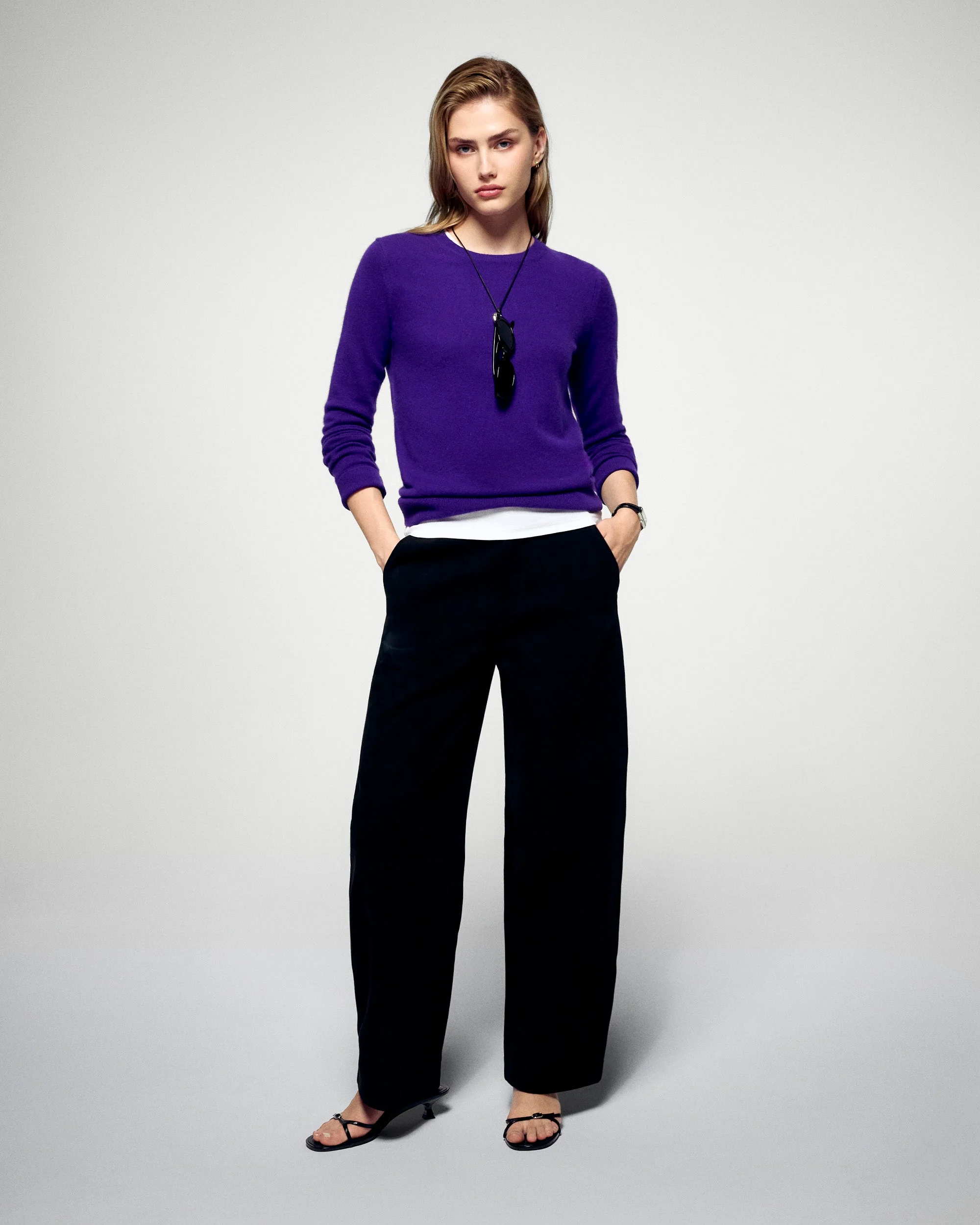 Crewneck Sweaters (H25 / FEMME / Velvet Purple)