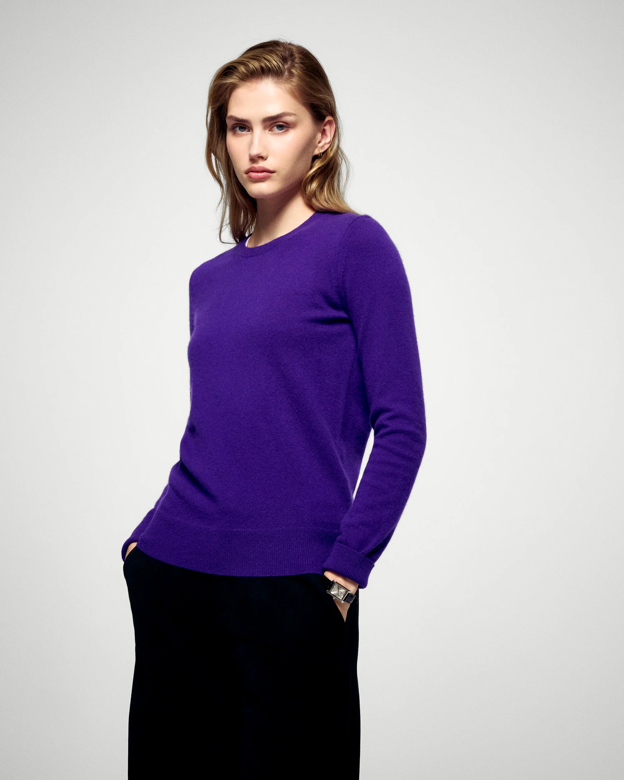 Crewneck Sweaters (H25 / FEMME / Velvet Purple) - Image 2