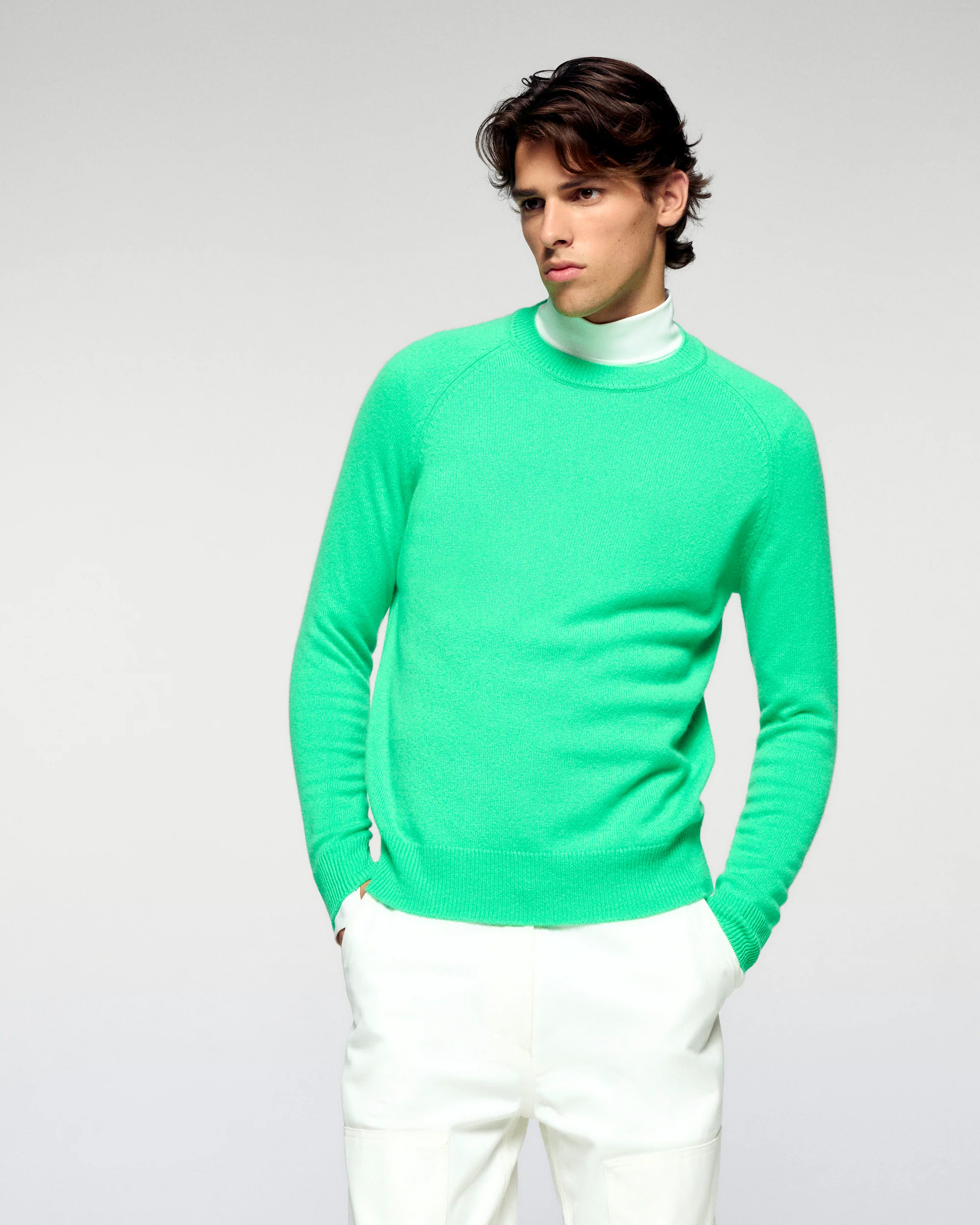 Crewneck Sweater (H25 / MEN / Cosmic Green)