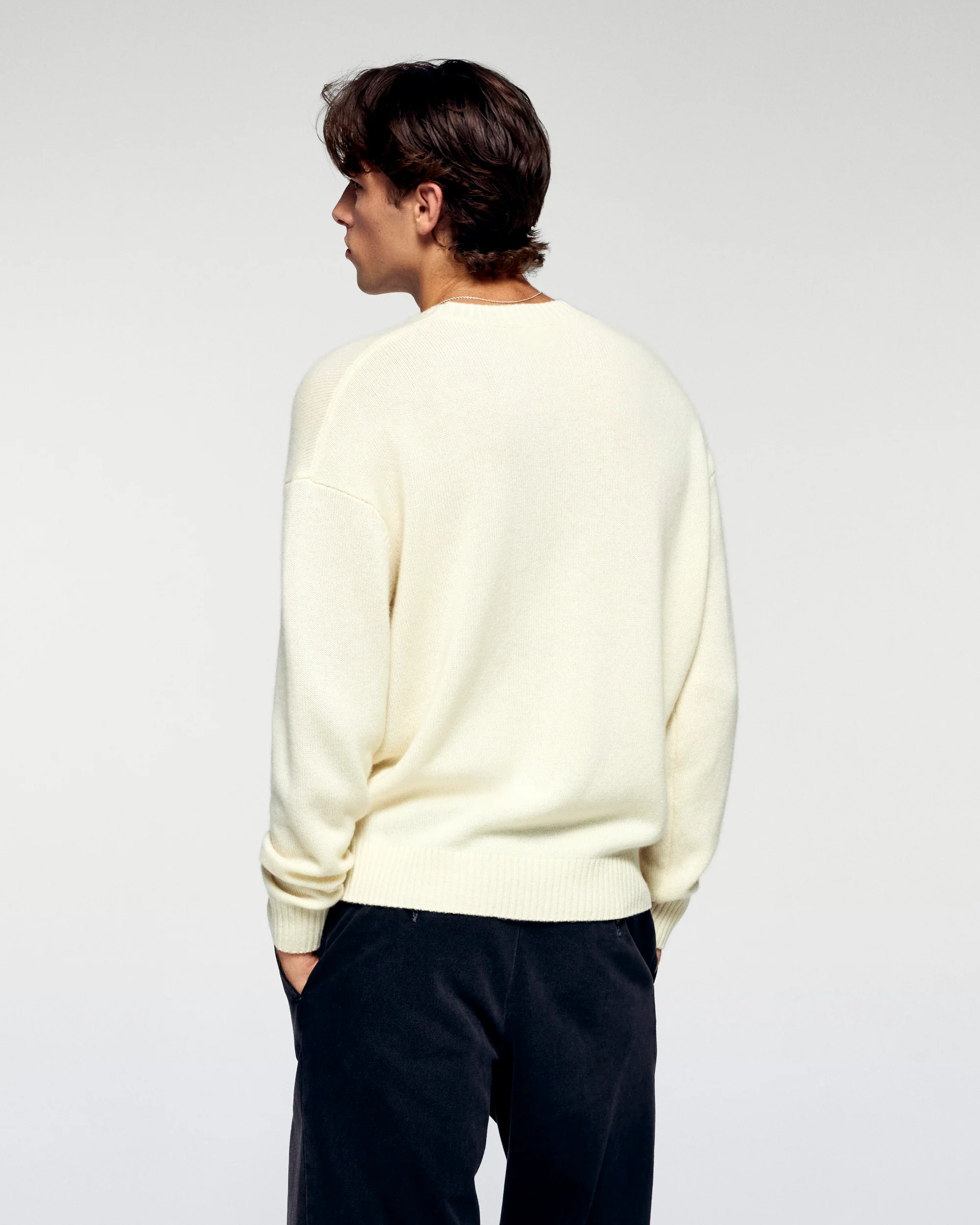 Crewneck Sweater Paris (H25 / MEN / Ecru) - Image 4