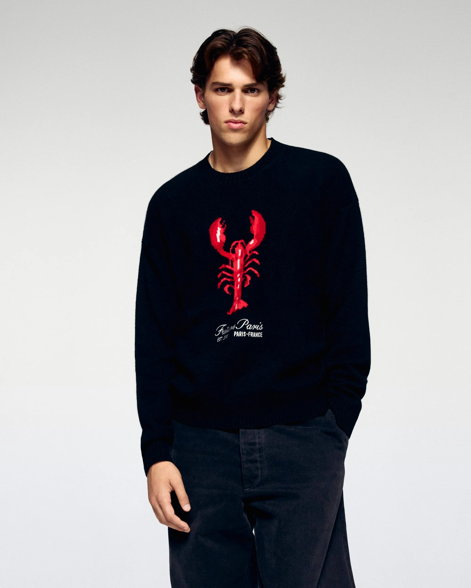 Crewneck Sweater (H25 / MEN / Black)