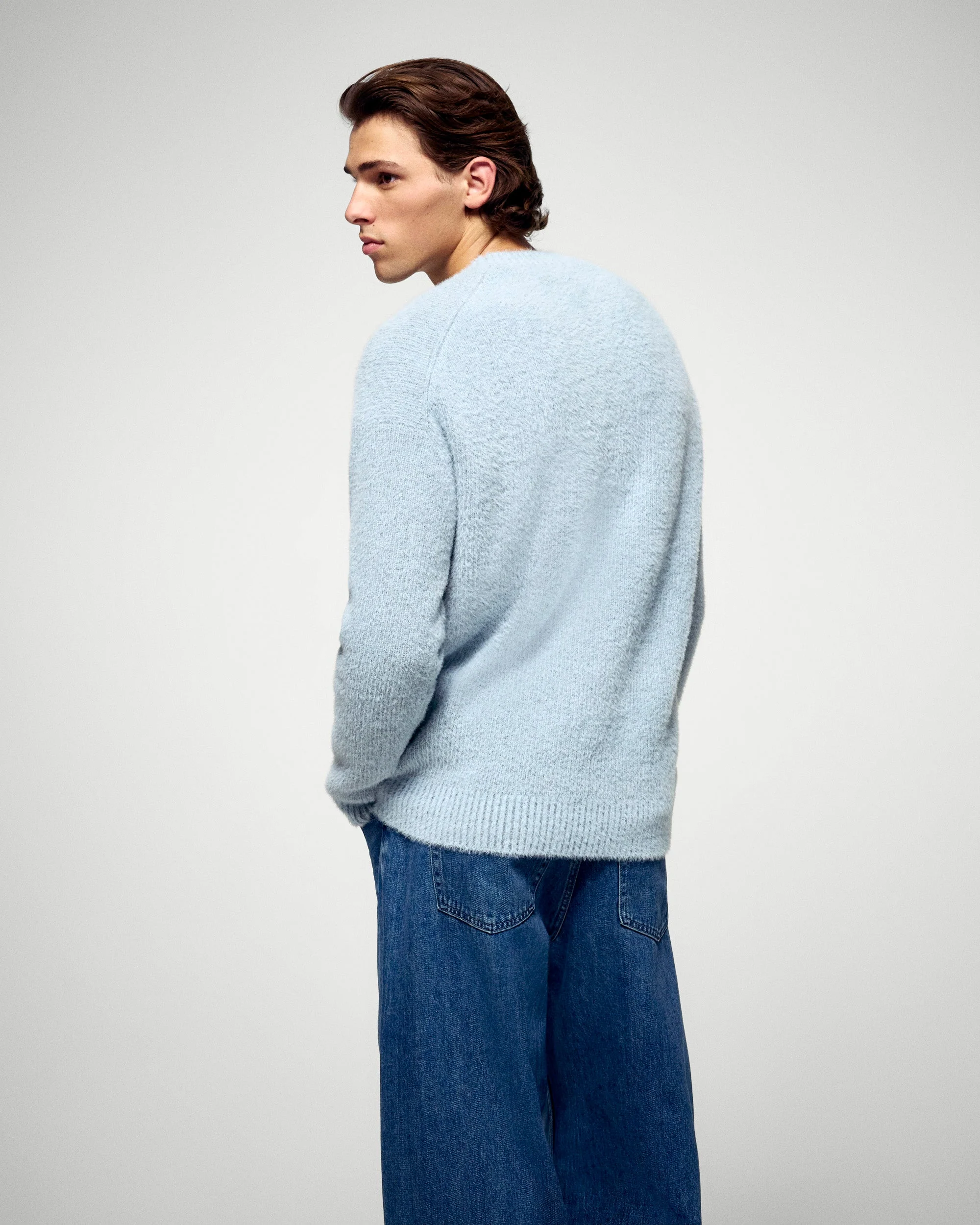 Crew Neck Sweater (H25 / HOMME / Snowy Blue) - Image 3