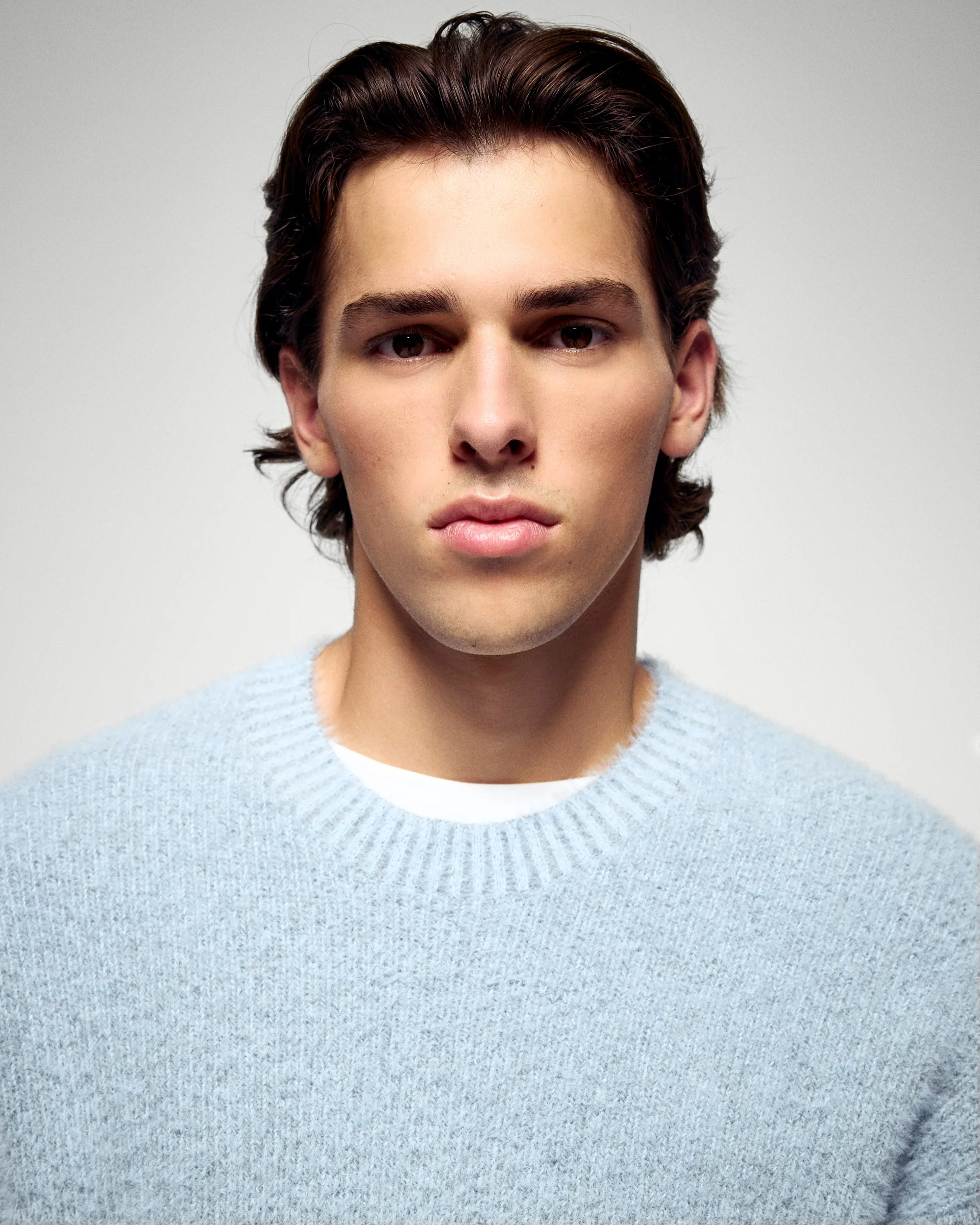 Crew Neck Sweater (H25 / HOMME / Snowy Blue) - Image 4