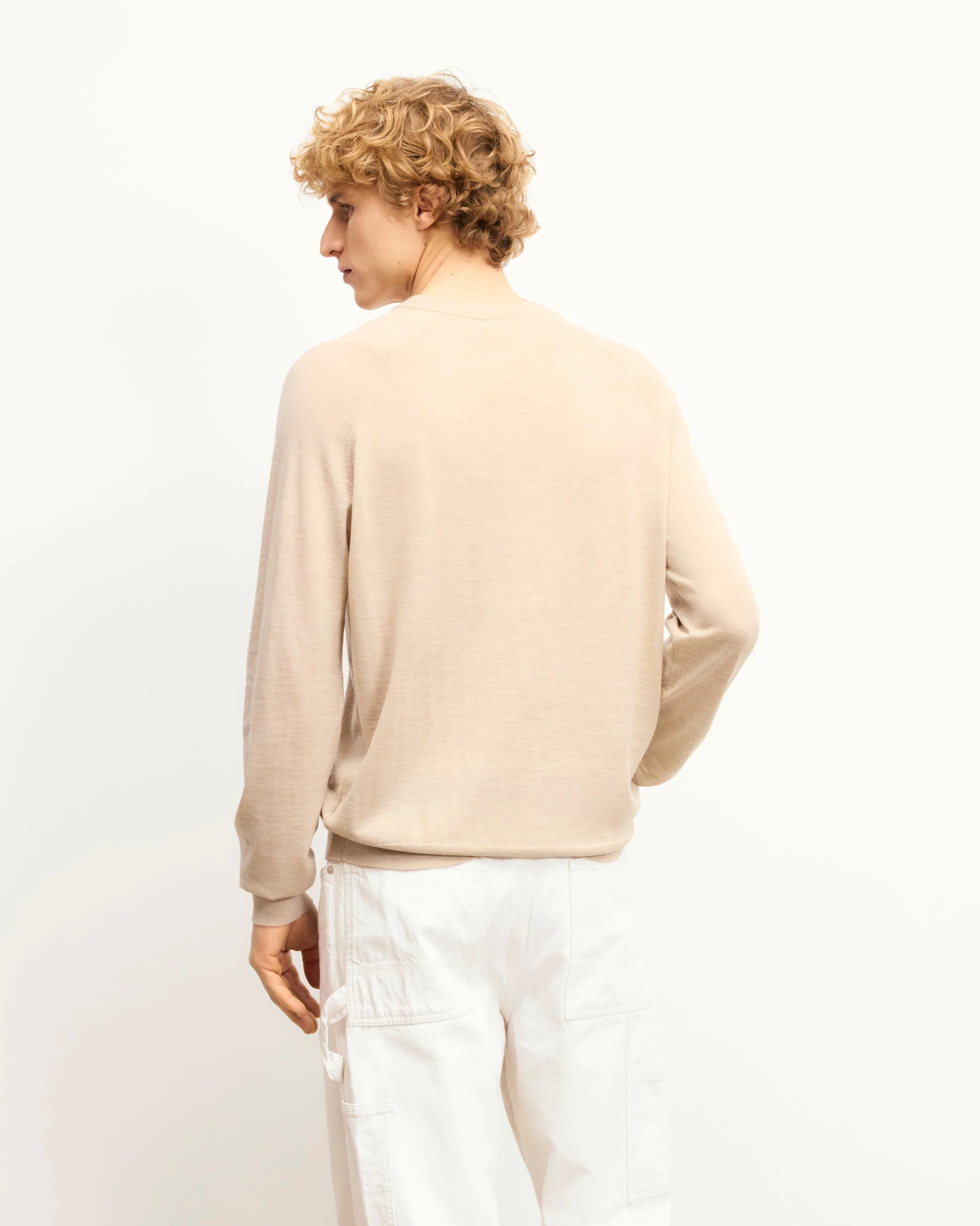 Crewneck Sweater (S25 / MEN / Light Heather Gray) - Image 4