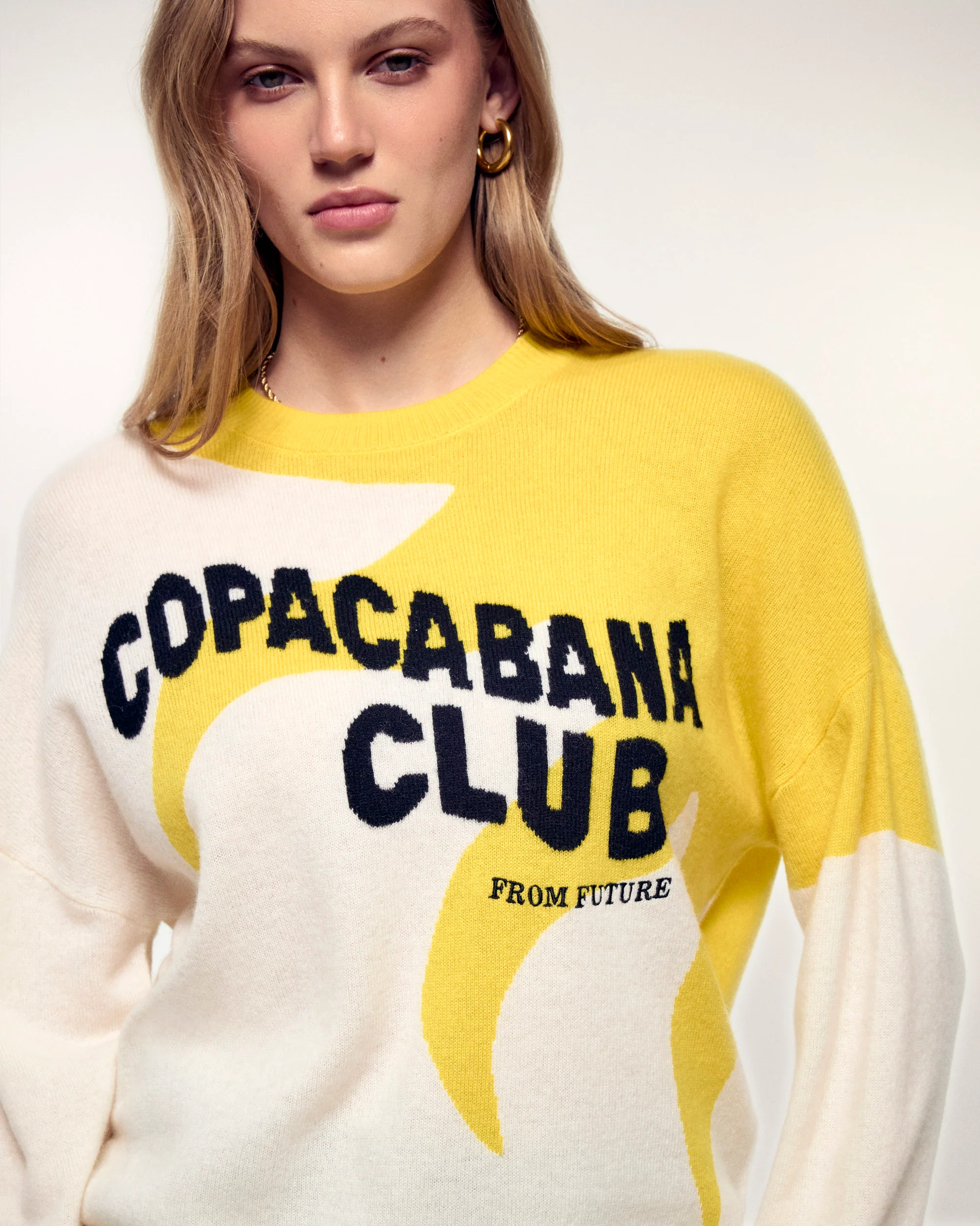 "Copacabana Club" Crewneck Sweater (S26/ FEMME/ Ecru) - Image 6