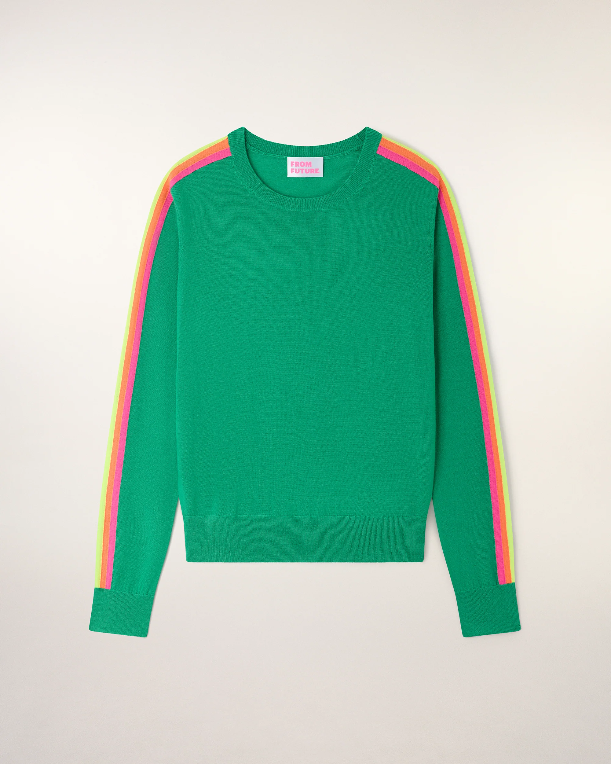 Striped Crewneck Sweater Multicolor (S26 / FEMME / Infinity Green / RWS) - Image 5